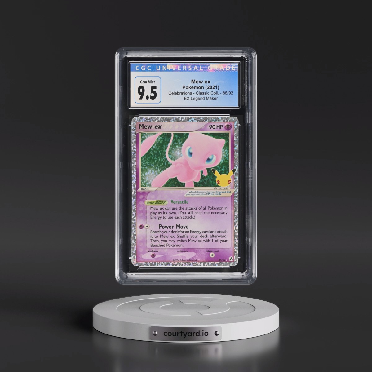 2021 Celebrations - Classic Collection #88/92 Mew ex - EX Legend Maker Holo (CGC 10 GEM MINT)