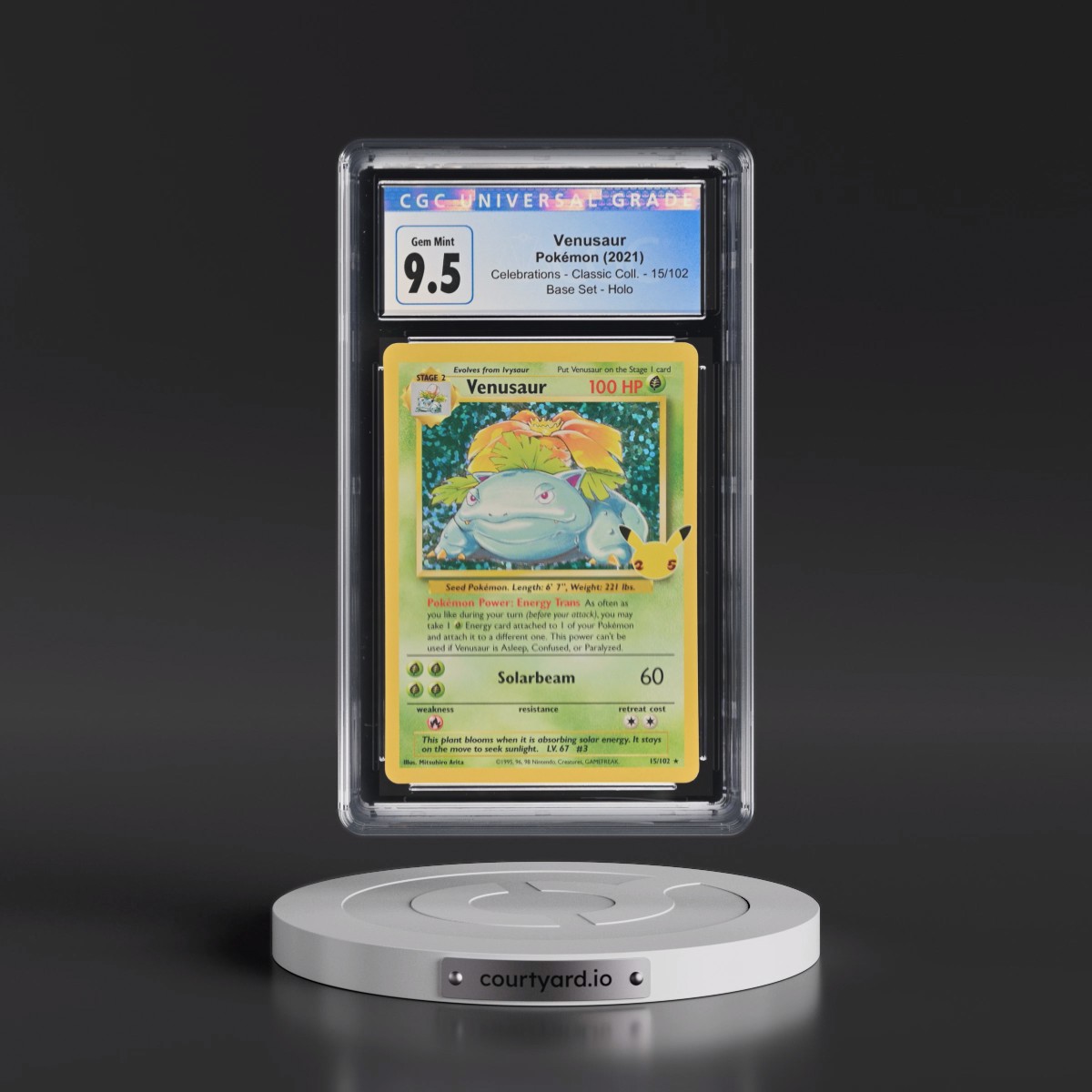 2021 Celebrations - Classic Collection #15/102 Venusaur - Base Set Holo (CGC 10 GEM MINT)