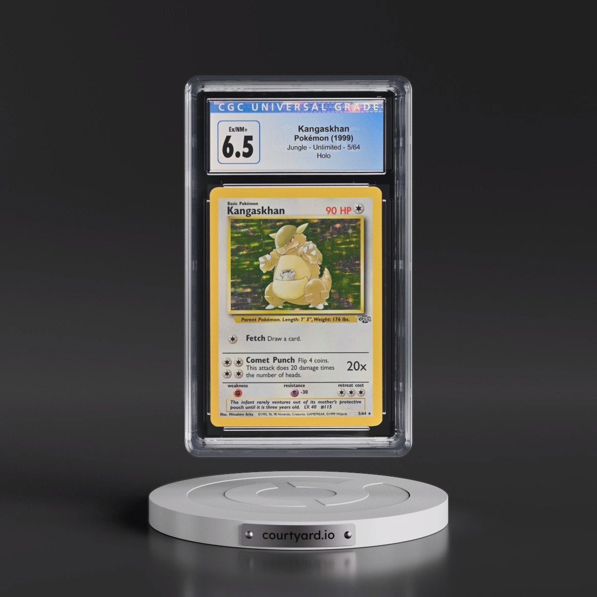 1999 Jungle #5/64 Kangaskhan - Holo (CGC 6.5 EX-NM+)