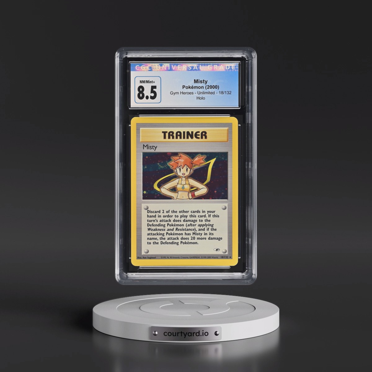 2000 Gym Heroes #18/132 Misty - Holo (CGC 8.5 NM-MT+)