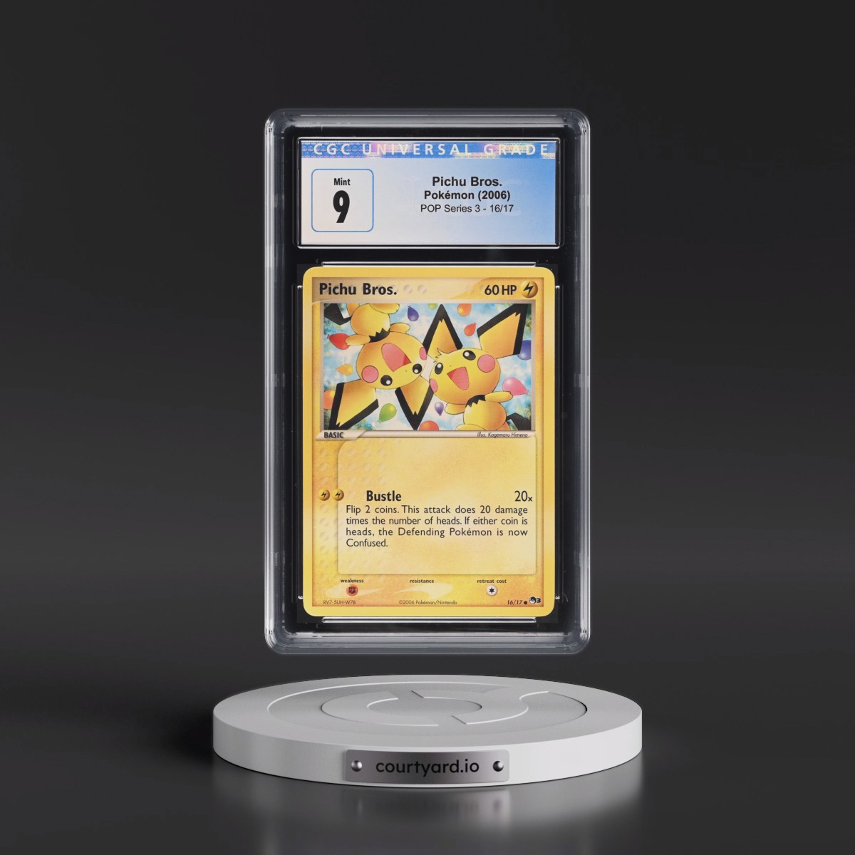 2006 POP Series 3 #16/17 Pichu Bros. (CGC 9 MINT)