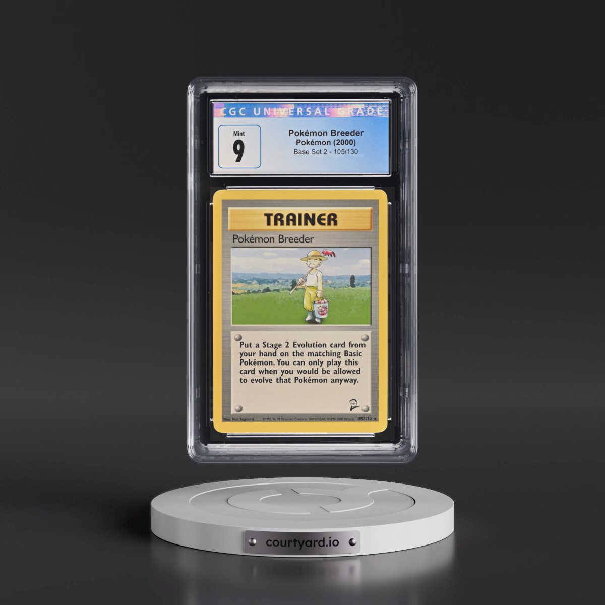 2000 Base Set 2 #105/130 Pokémon Breeder (CGC 9 MINT)