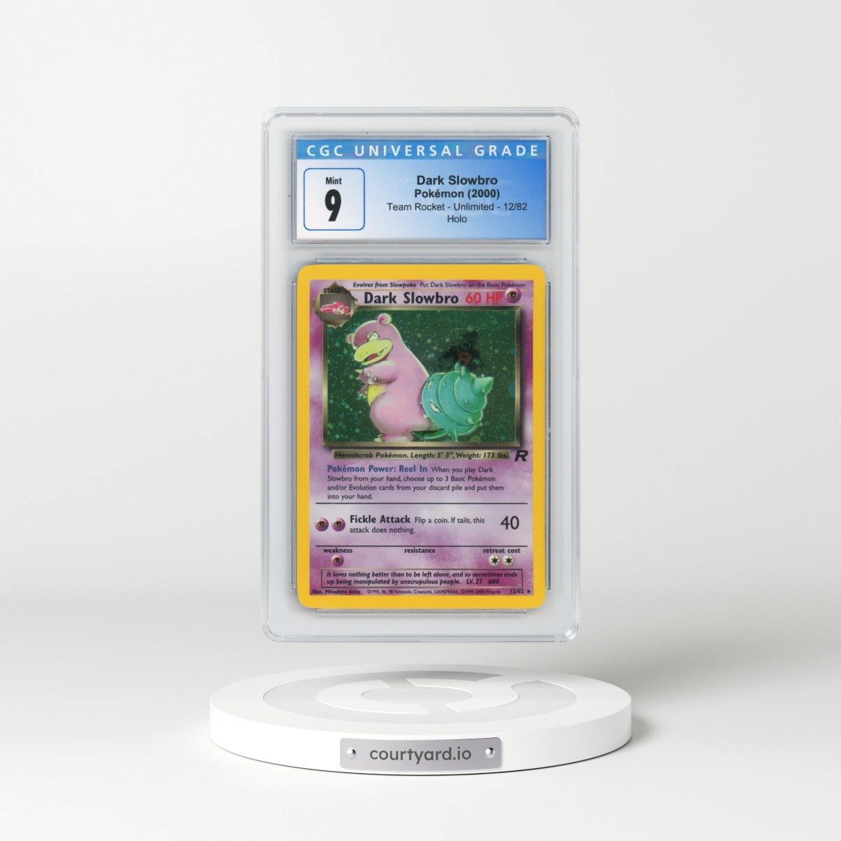 1999 Team Rocket #12/82 Dark Slowbro - Holo (CGC 9 MINT)