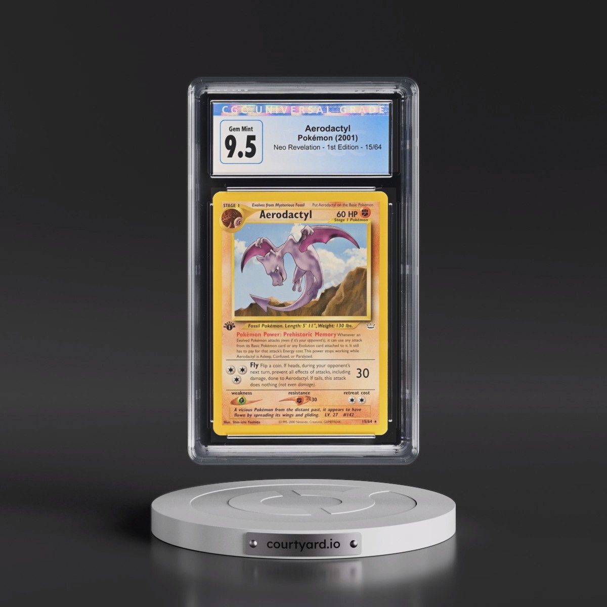 2001 Neo Revelation #15/64 Aerodactyl - 1st Edition 1st Edition (CGC 10 GEM MINT)