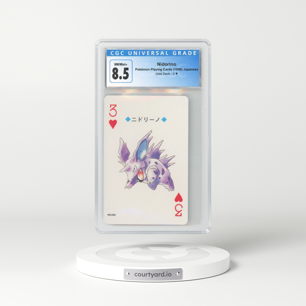 1999 Japanese Gold Deck #3§ Nidorino (CGC 8.5 NM-MT+)