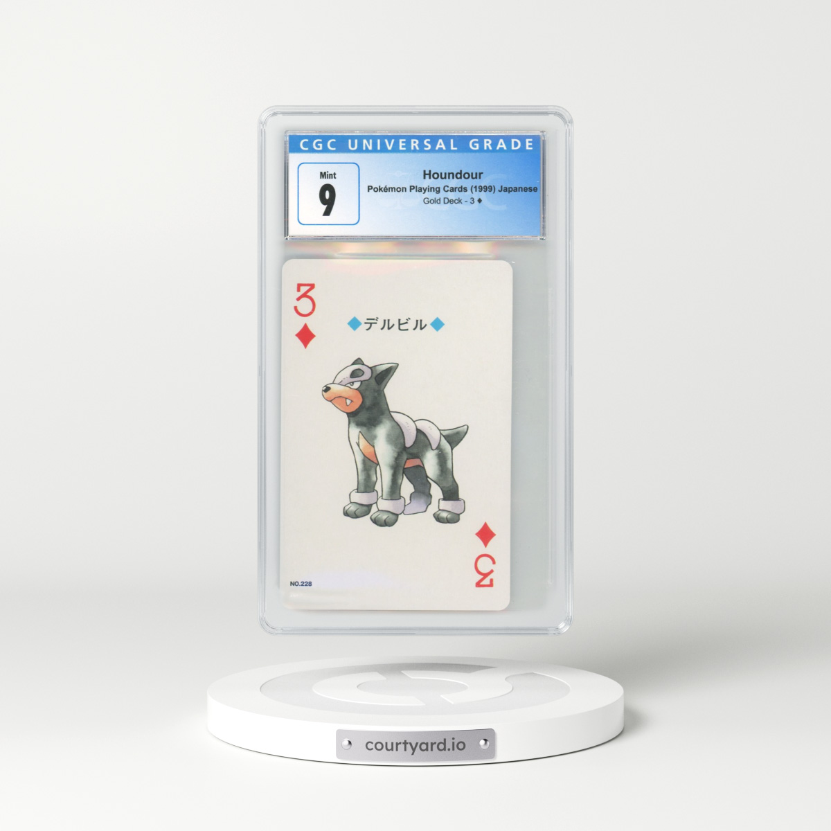 1999 Japanese Gold Deck #3¦ Houndour (CGC 9 MINT)