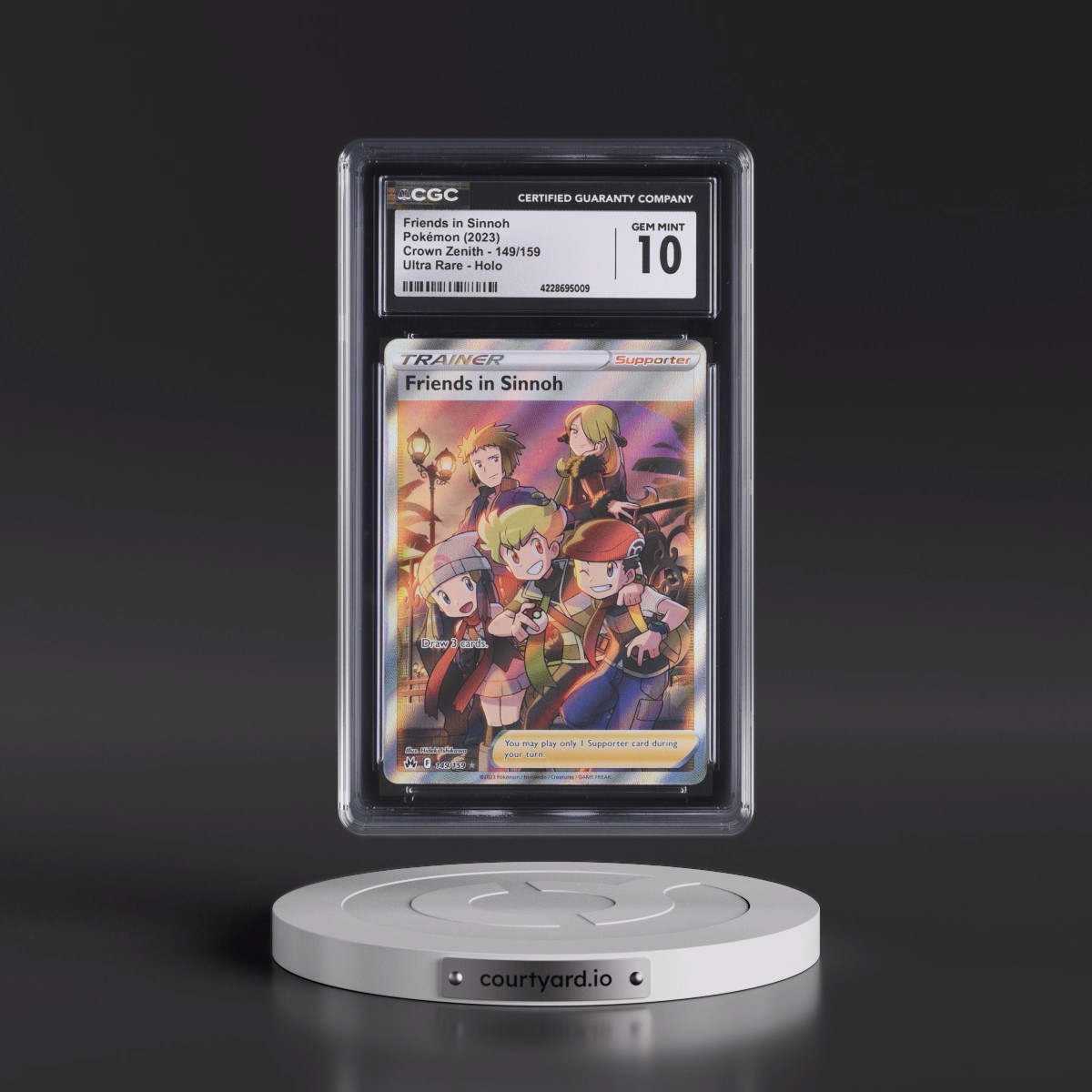2023 Crown Zenith #149/159 Friends in Sinnoh - Ultra Rare Holo (CGC 10 GEM MINT)