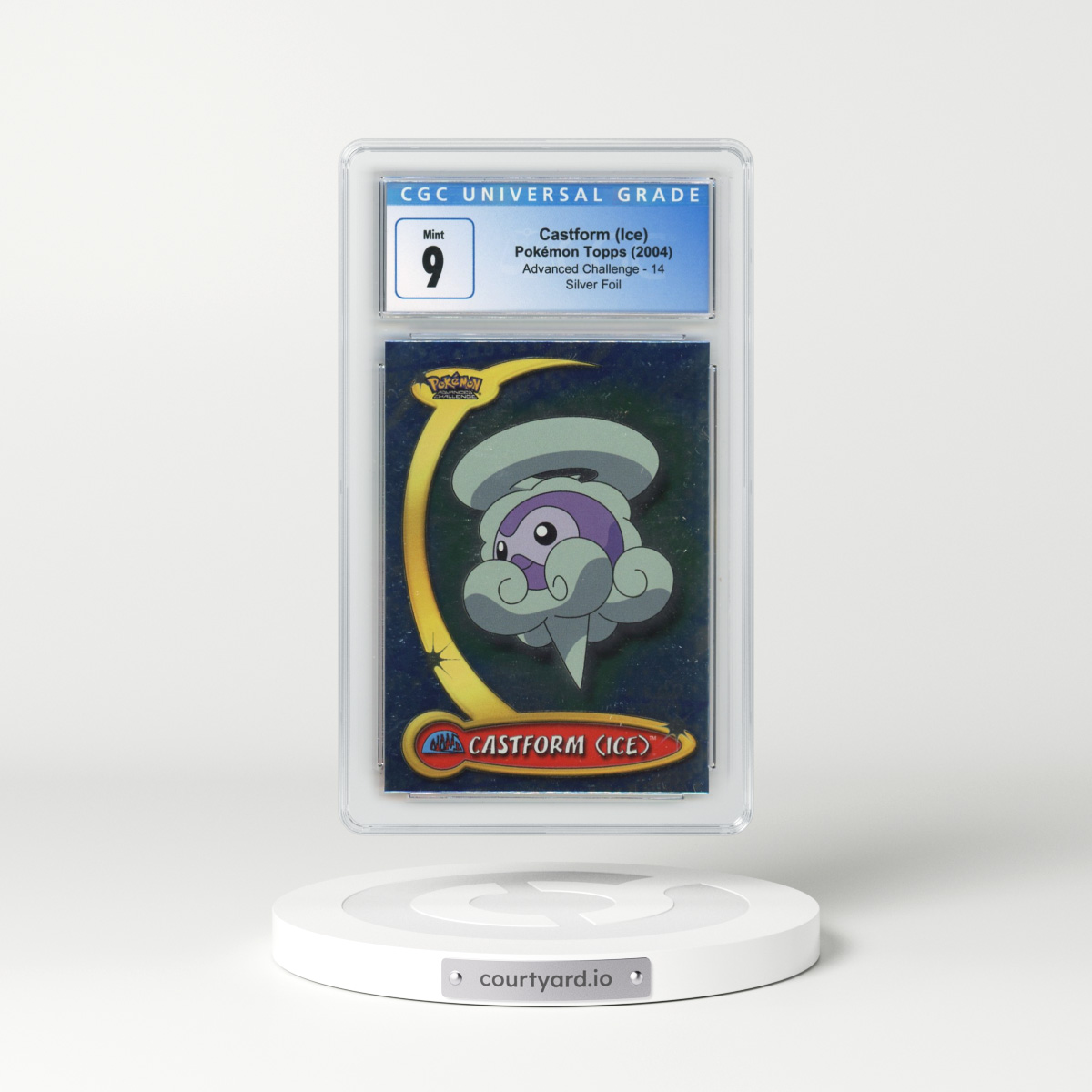 2004 Advanced Challenge #14 Castform (Ice) - Silver Foil (CGC 9 MINT)