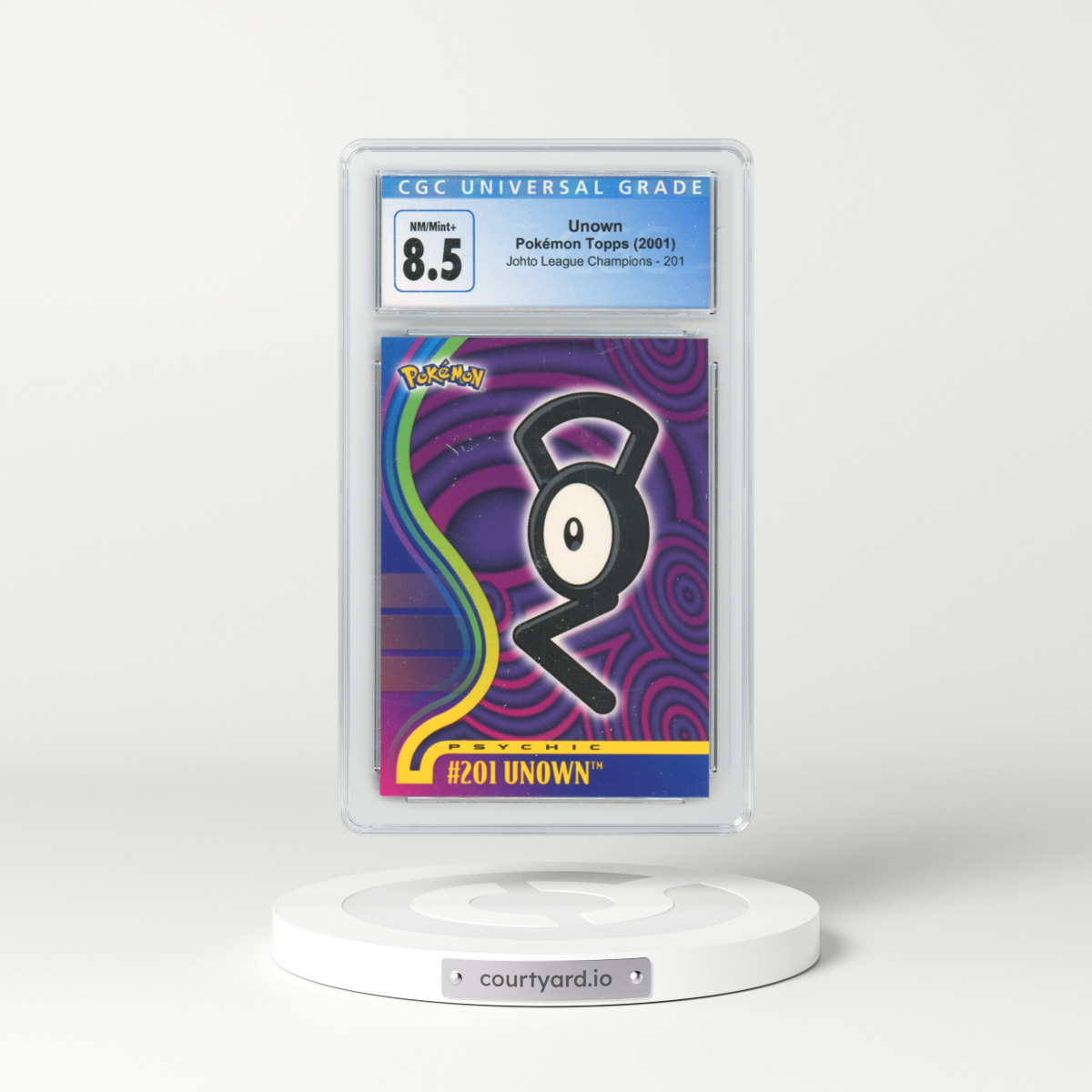 2001 Johto League Champions #201 Unown (CGC 8.5 NM-MT+)
