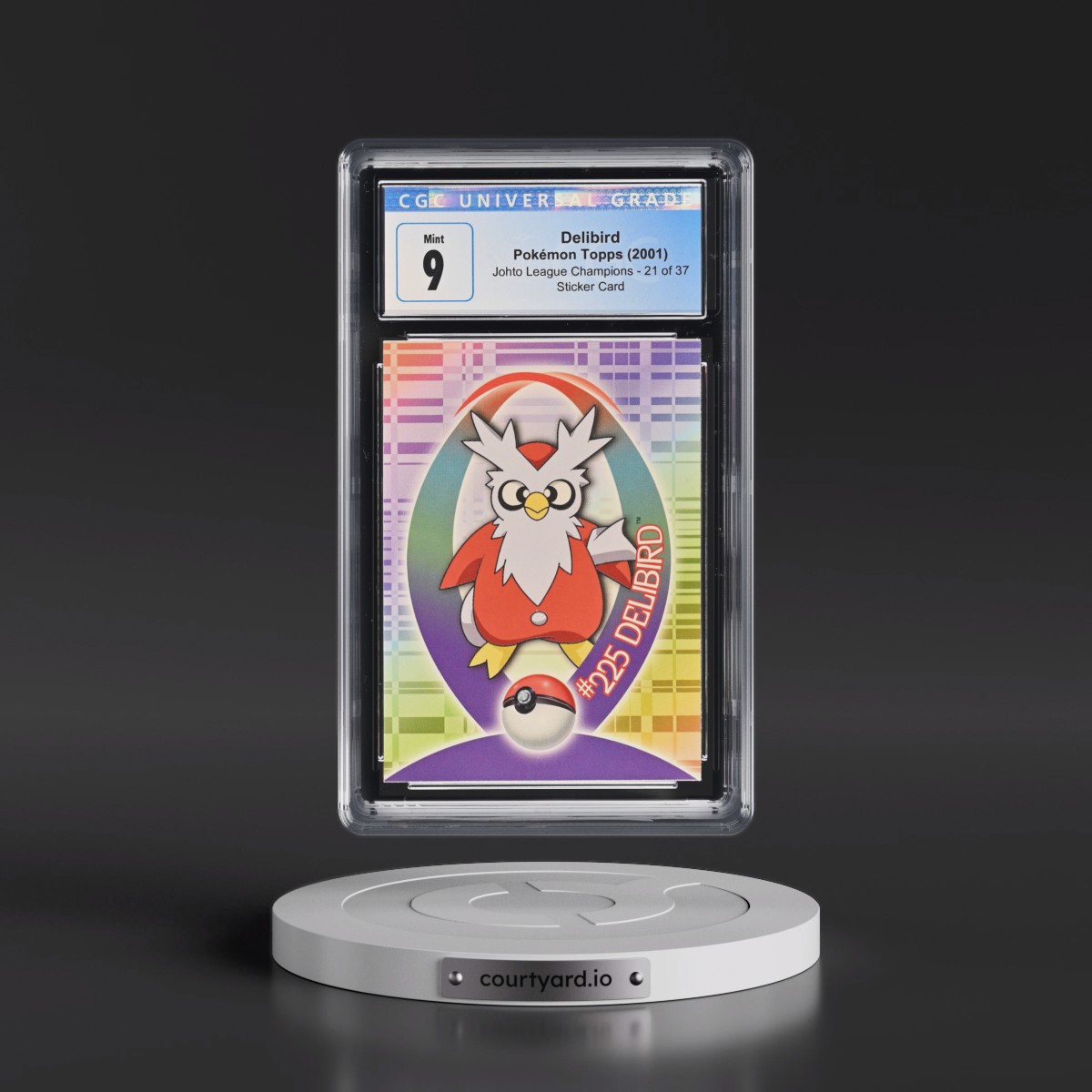 2001 Johto League Champions #21 of 37 Delibird - Sticker Card (CGC 9 MINT)