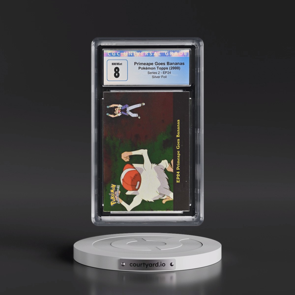 1999 Series 2 (Oval Nintendo Seal) #EP24 Primeape Goes Bananas - Silver Foil (CGC 8 NM-MT)