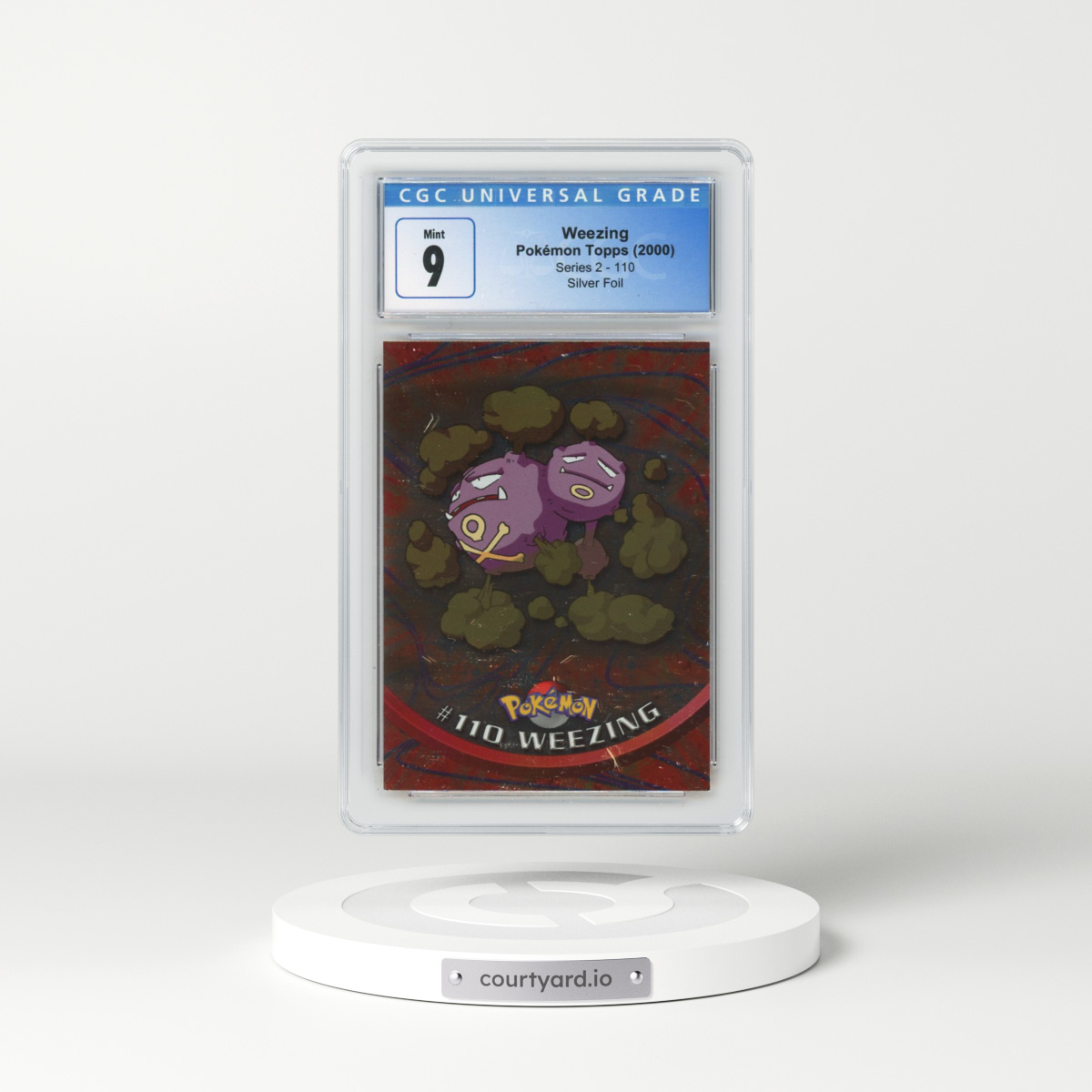 1999 Series 2 (Oval Nintendo Seal) #110 Weezing - Silver Foil (CGC 9 MINT)