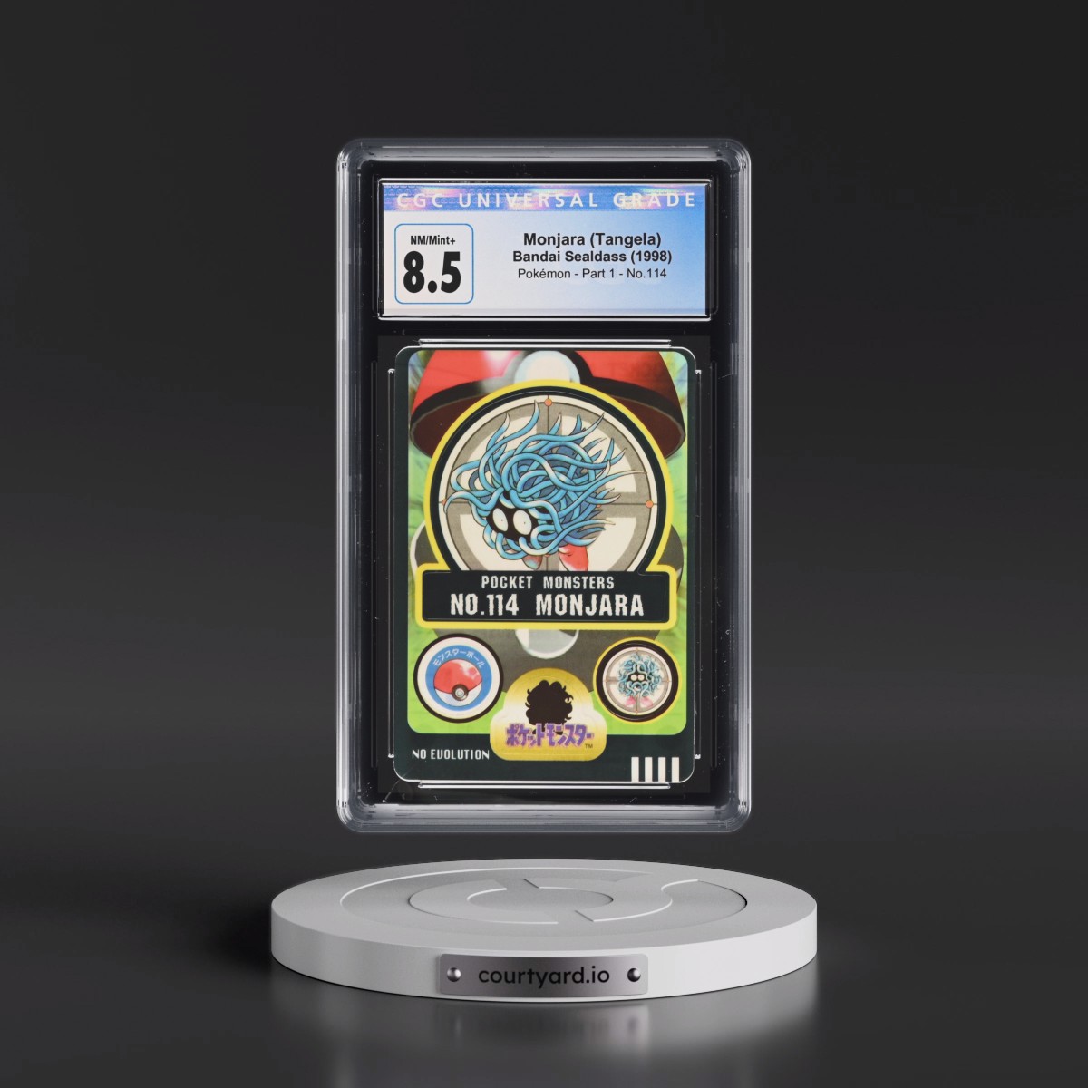 1998 Pokémon - Part 1 #114 Monjara (Tangela) (CGC 8.5 NM-MT+)