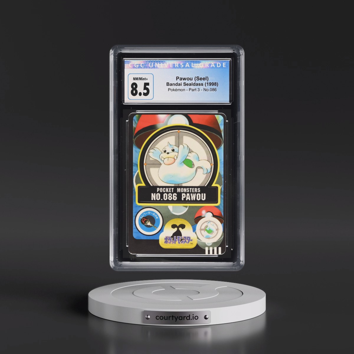 1998 Pokémon - Part 3 #086 Pawou (Seel) (CGC 8.5 NM-MT+)