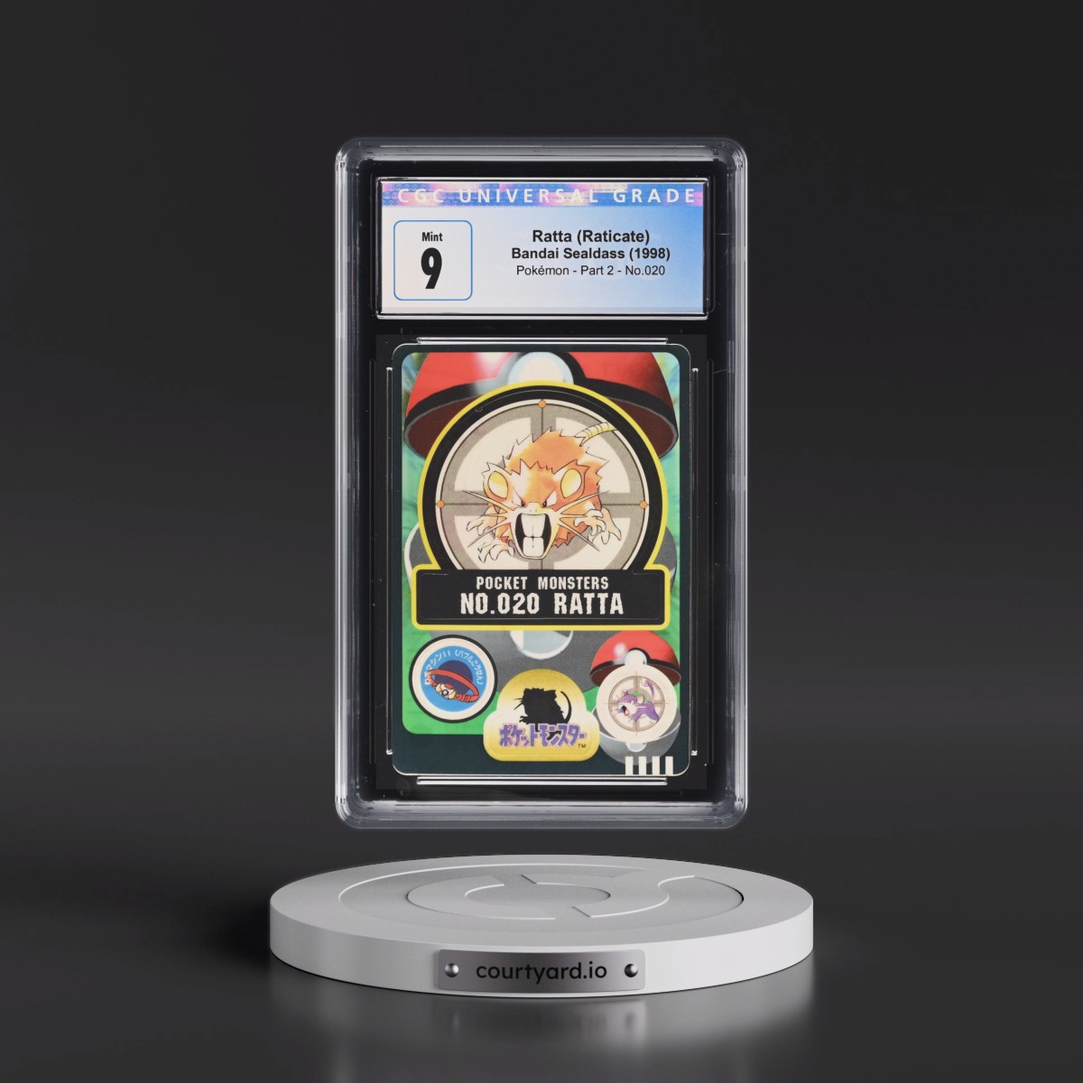 1998 Pokémon - Part 2 #020 Ratta (Raticate) (CGC 9 MINT)