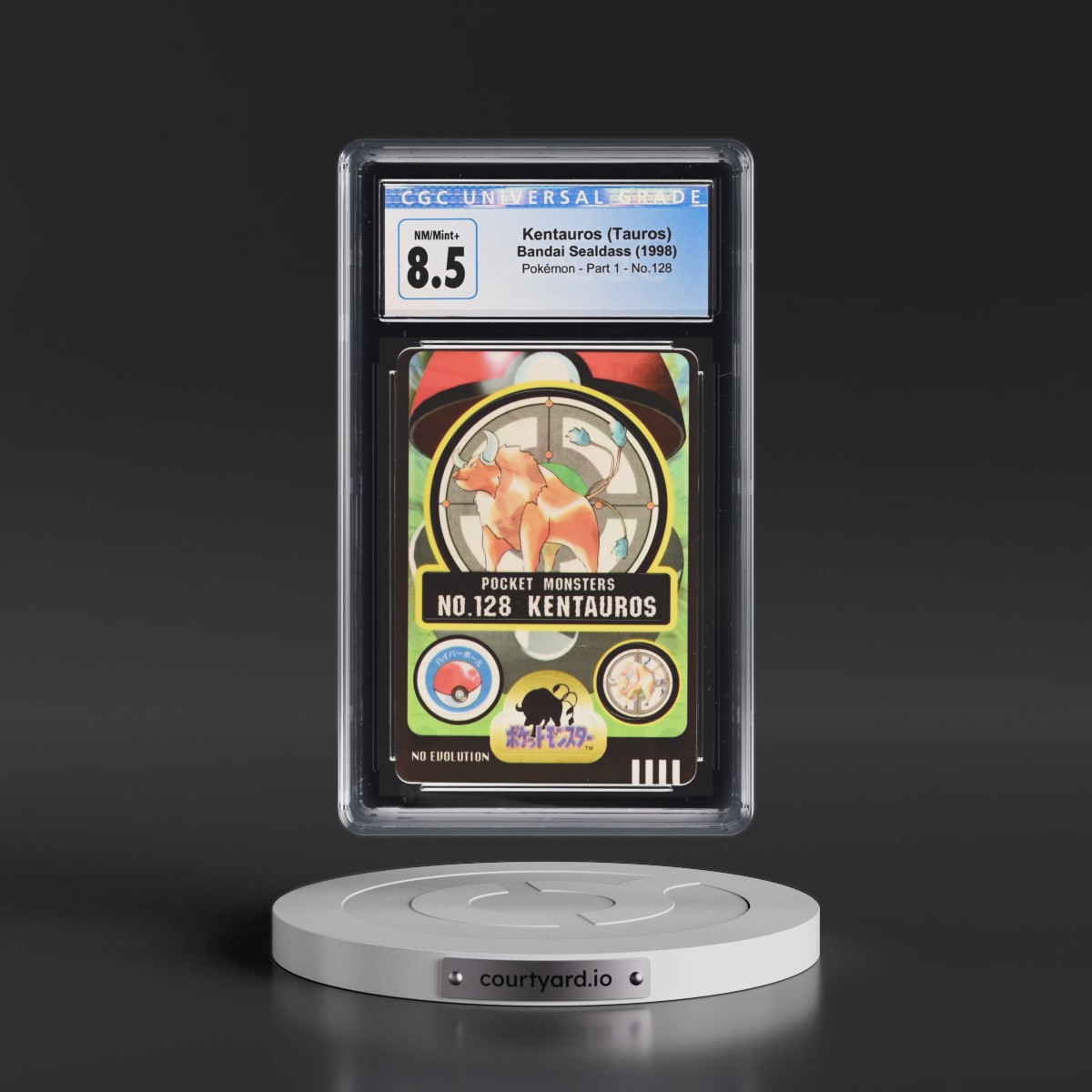 1998 Pokémon - Part 1 #128 Kentauros (Tauros) (CGC 8.5 NM-MT+)