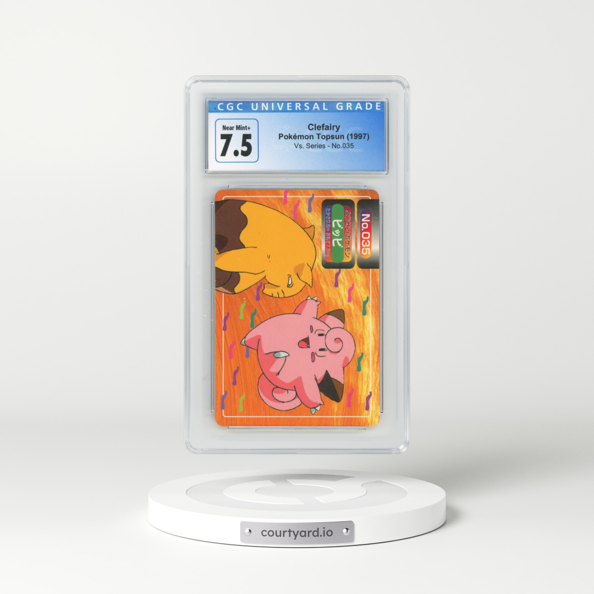 1997 (Two Pokémon) Vs. Series #035 Clefairy (CGC 7.5 NM+)