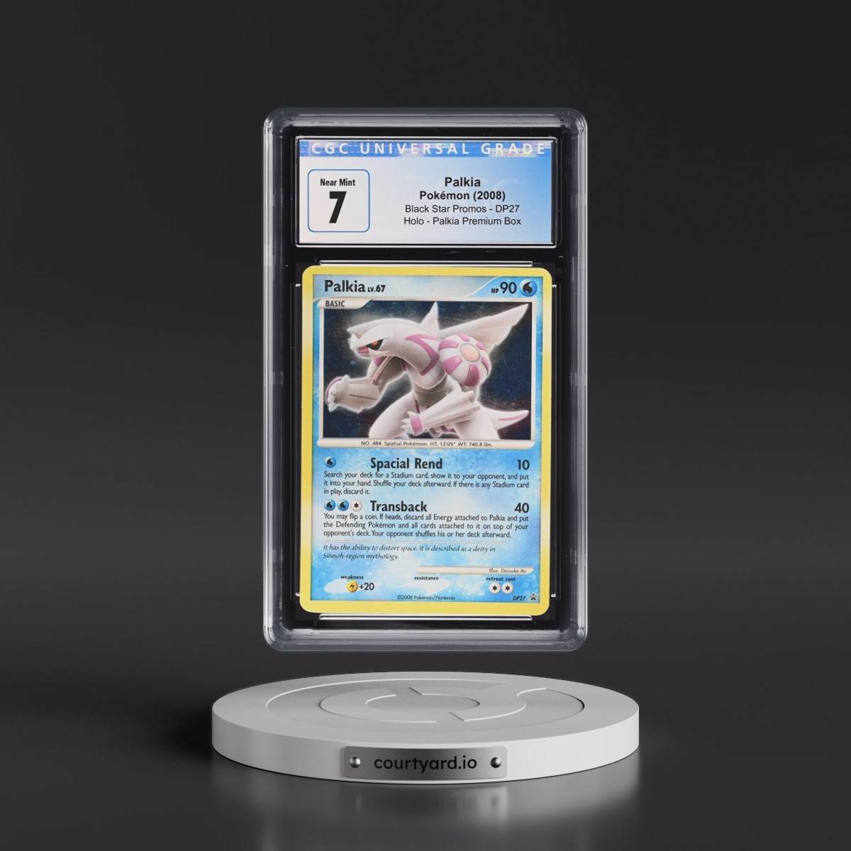 2007 Black Star Promos - Diamond & Pearl #DP27 Palkia - Palkia Premium Box (Holo) (CGC 7 NM)