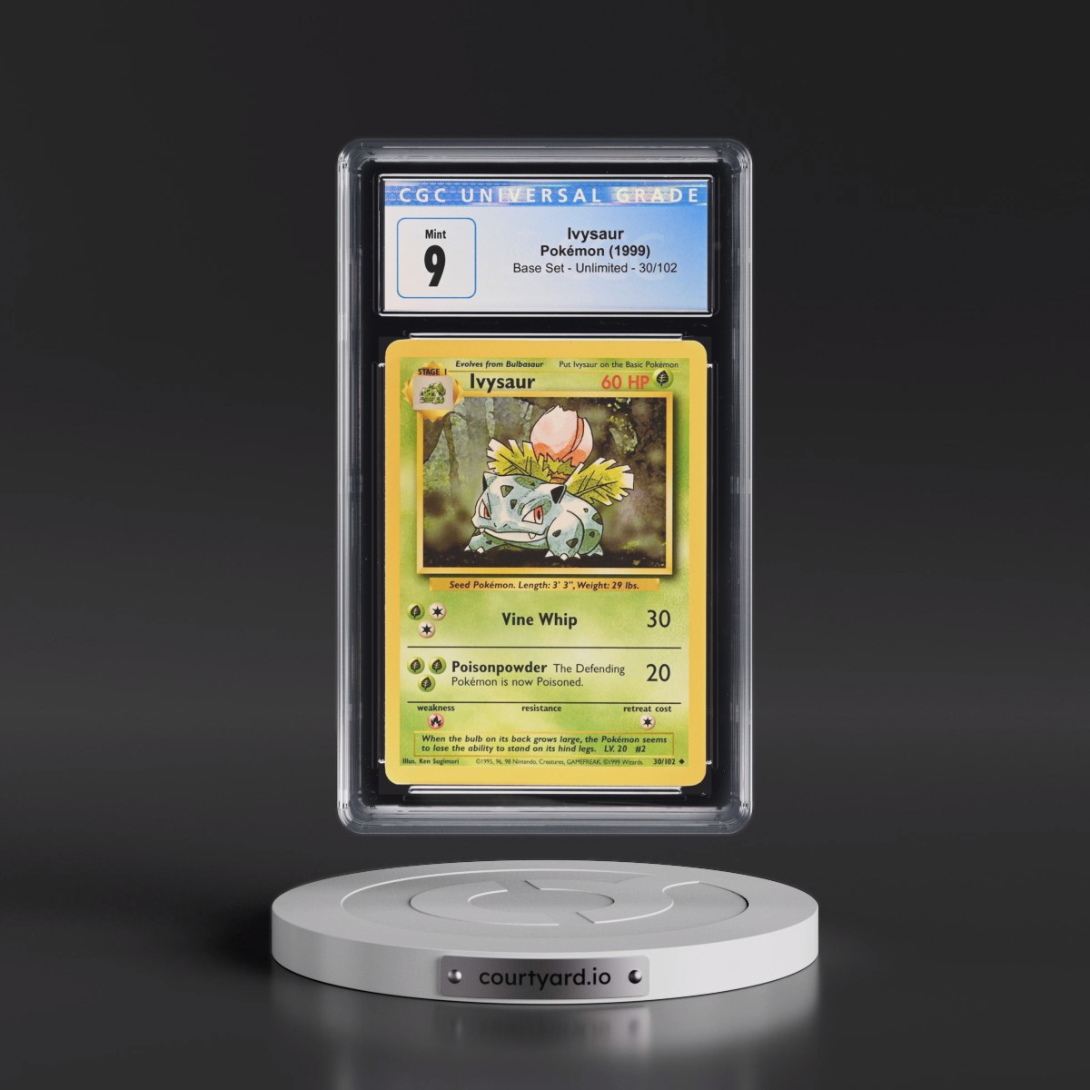 1999 Base Set #30/102 Ivysaur (CGC 9 MINT)