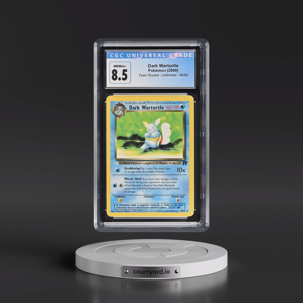 1999 Team Rocket #46/82 Dark Wartortle (CGC 8.5 NM-MT+)
