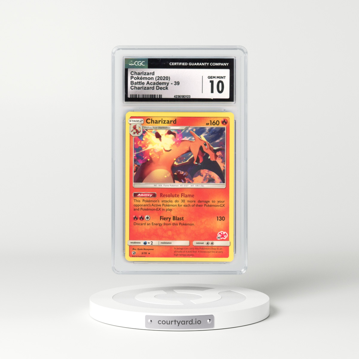 2020 Battle Academy #39 Charizard - Charizard Deck (CGC 10 GEM MINT)