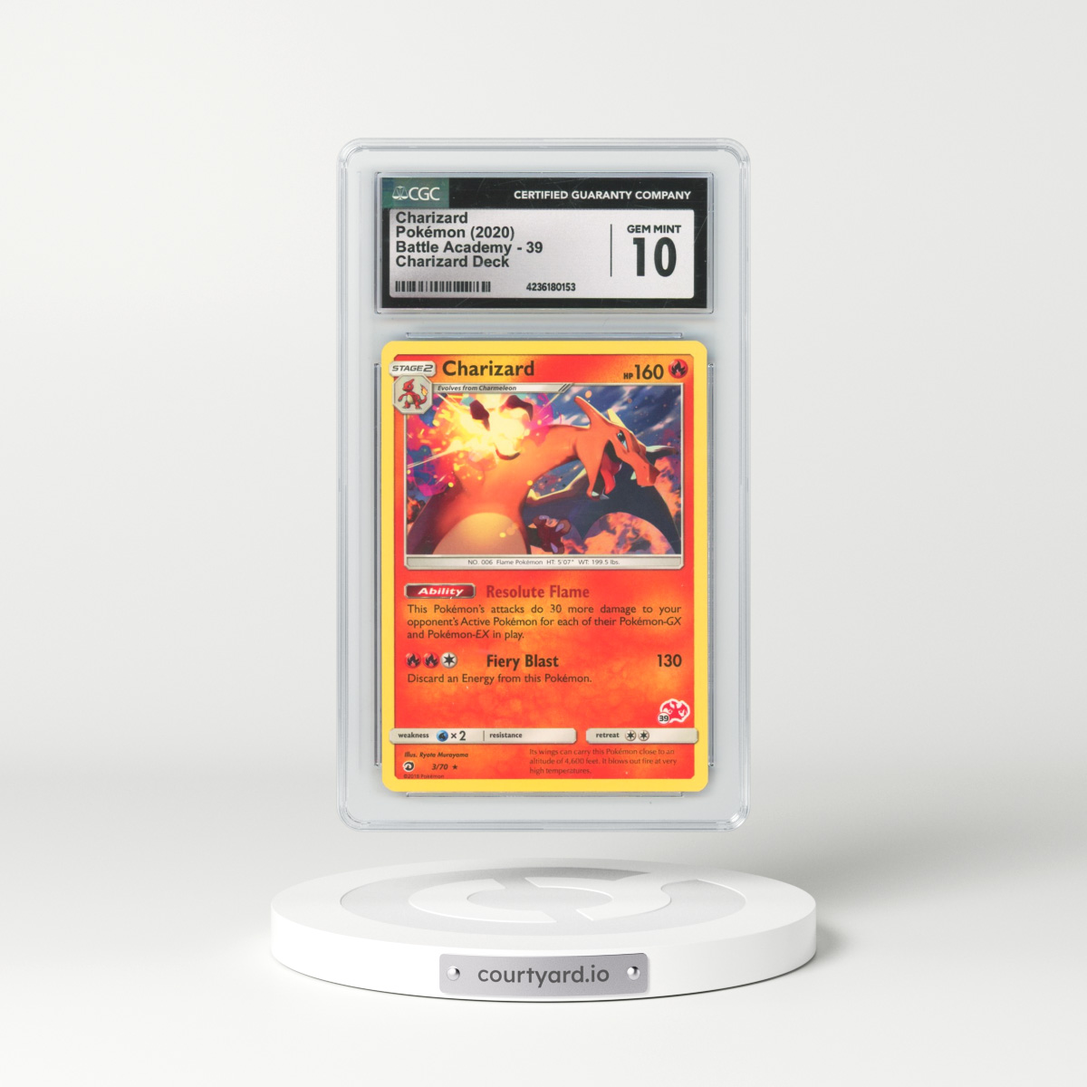 2020 Battle Academy #39 Charizard - Charizard Deck (CGC 10 GEM MINT)