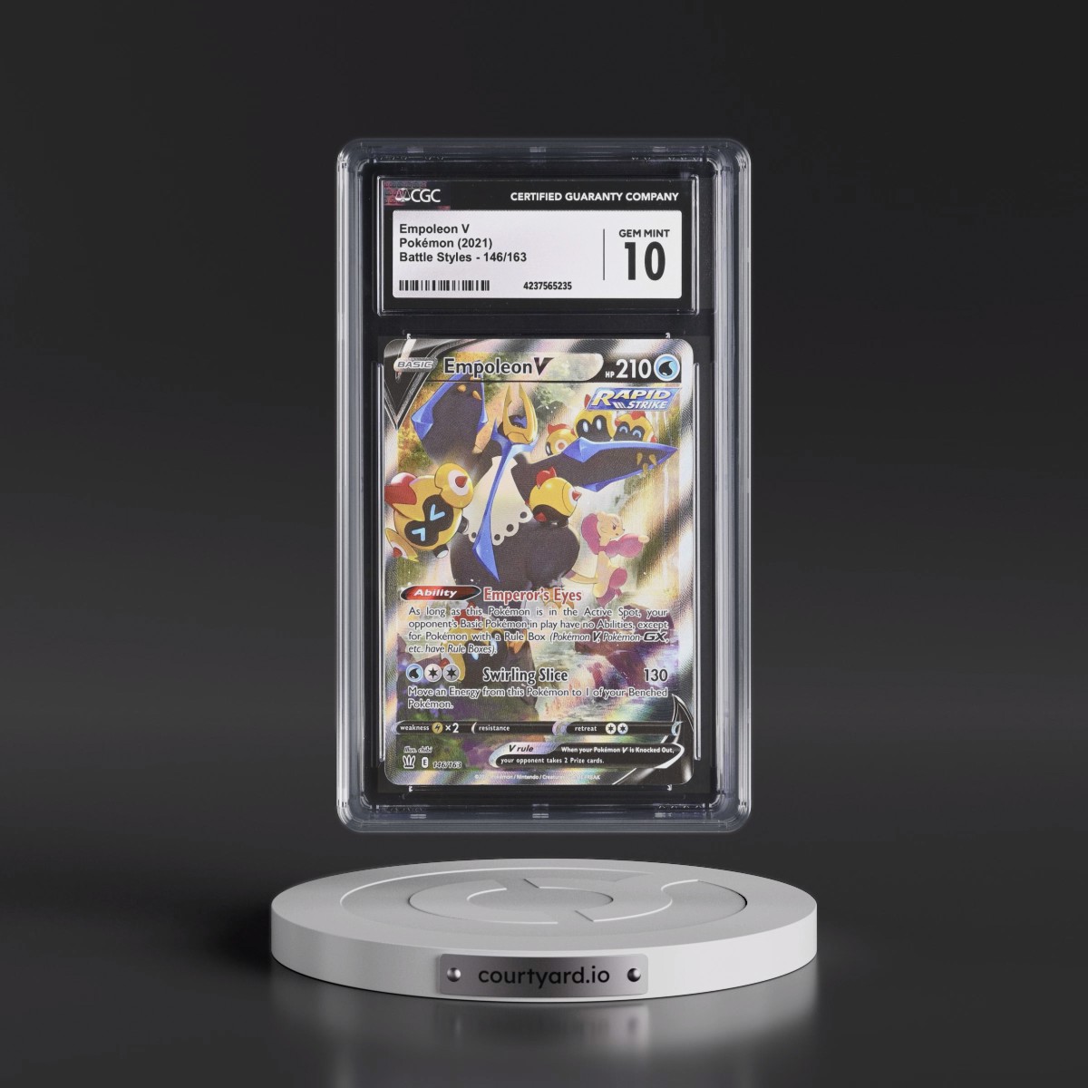 2021 Battle Styles #146/163 Empoleon V - Ultra Rare Holo (CGC 10 GEM MINT)