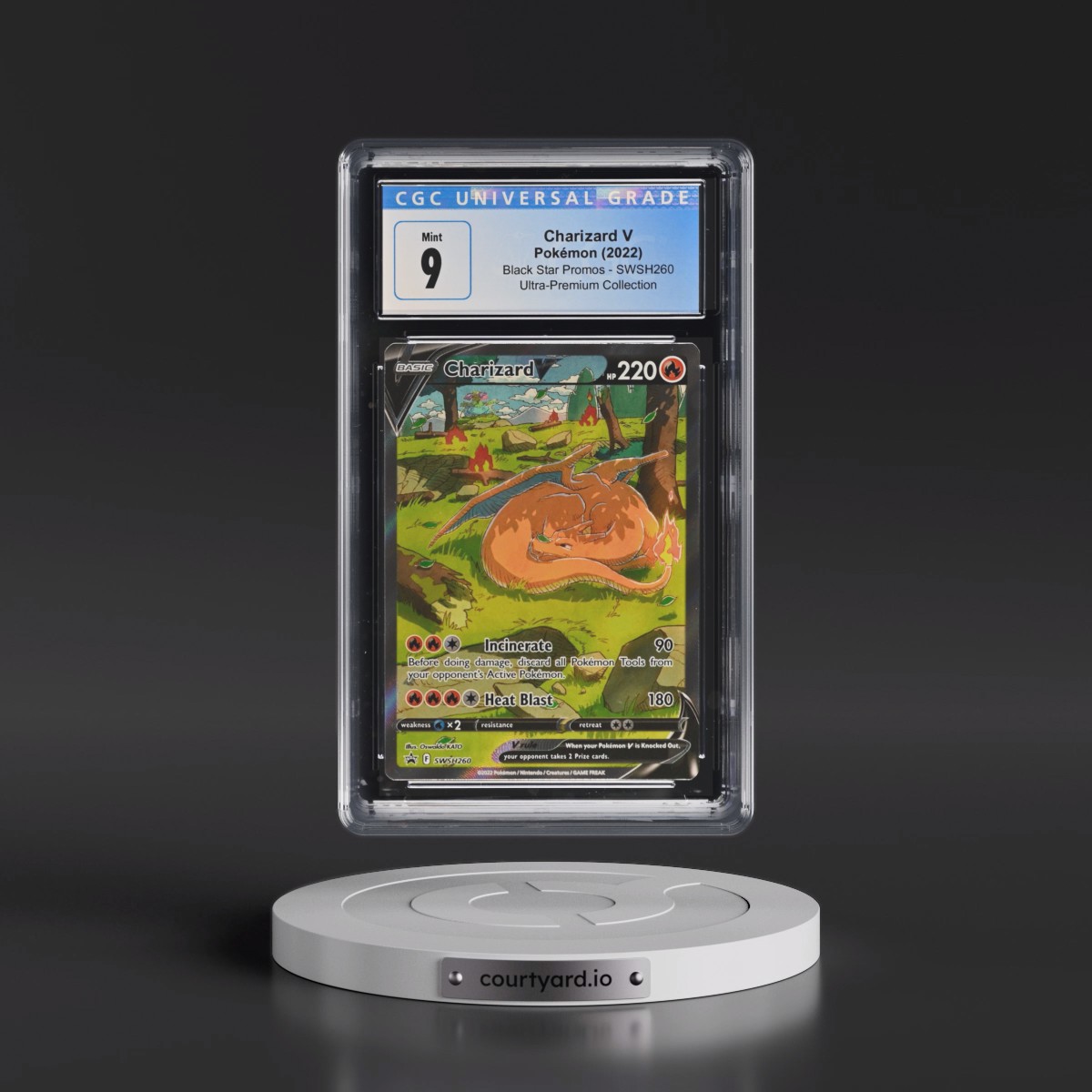 2017 Black Star Promos - Sword & Shield #SWSH260 Charizard V - Ultra-Premium Collection (Holo) (CGC 9 MINT)