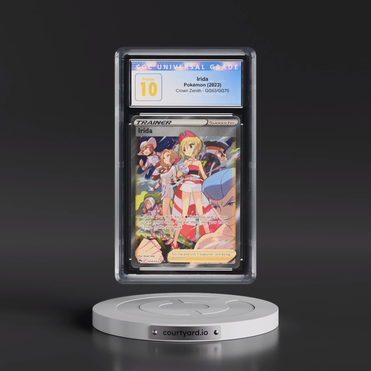 2023 Crown Zenith #GG63/GG70 Irida - Galarian Gallery Holo (CGC 10 PRISTINE)