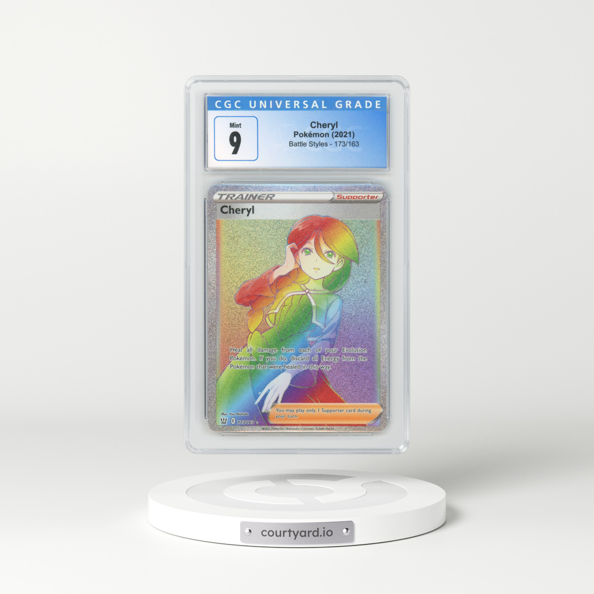 2021 Battle Styles #173 Cheryl - Full Art Holo (CGC 9 MINT)