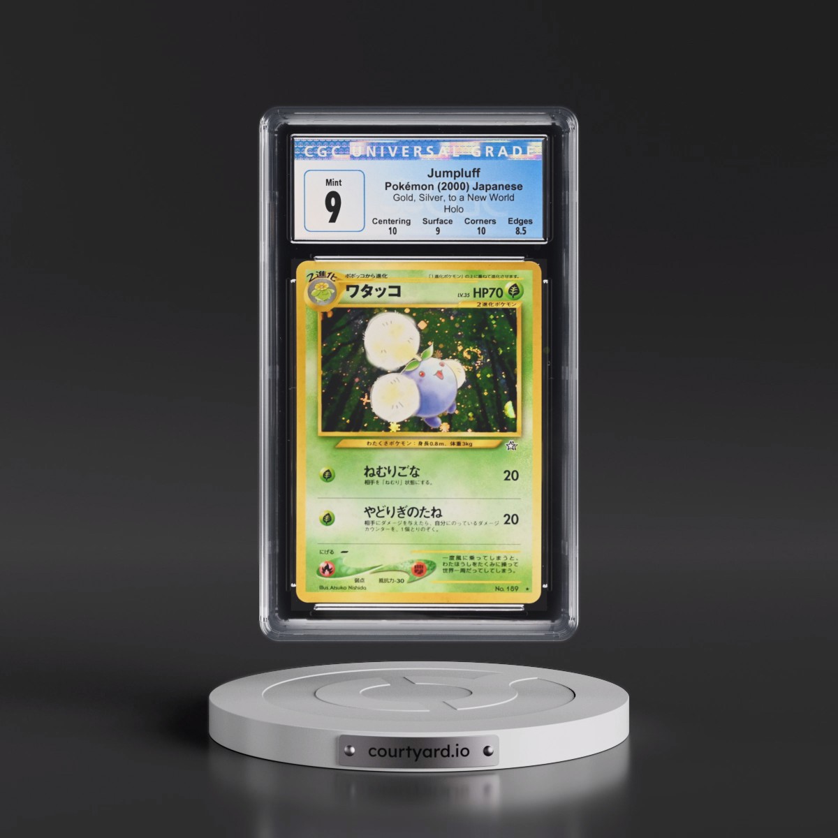 1999 Gold, Silver, to a New World Jumpluff - Holo CGC 9
