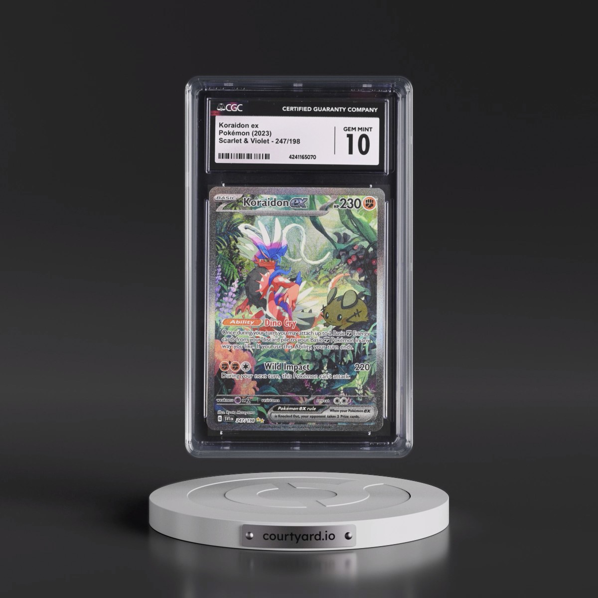 2023 Scarlet & Violet #247/198 Koraidon ex - Special Illustration Rare (Holo) (CGC 10 GEM MINT)