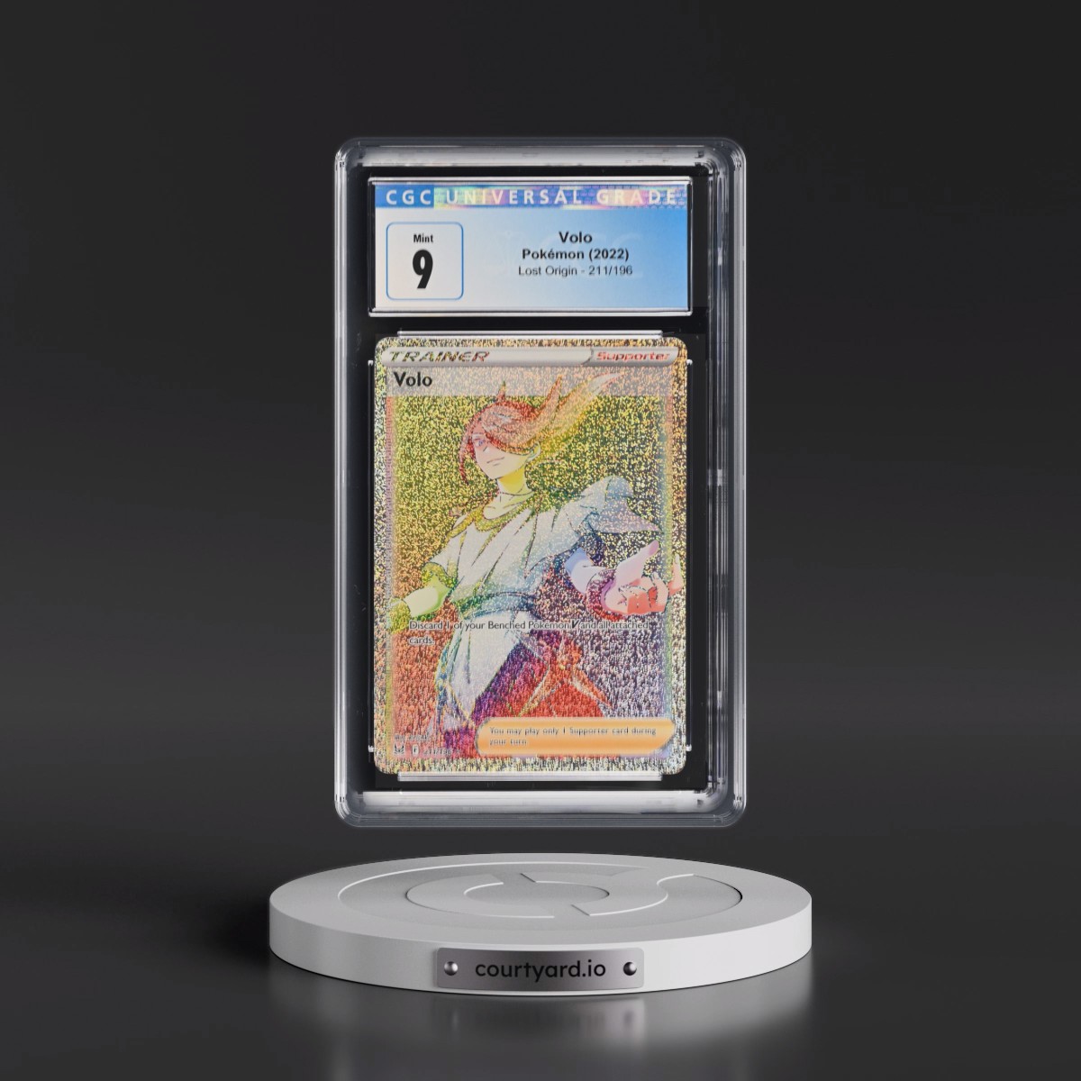 2022 Lost Origin #211/196 Volo - Rainbow Holo (CGC 9 MINT)