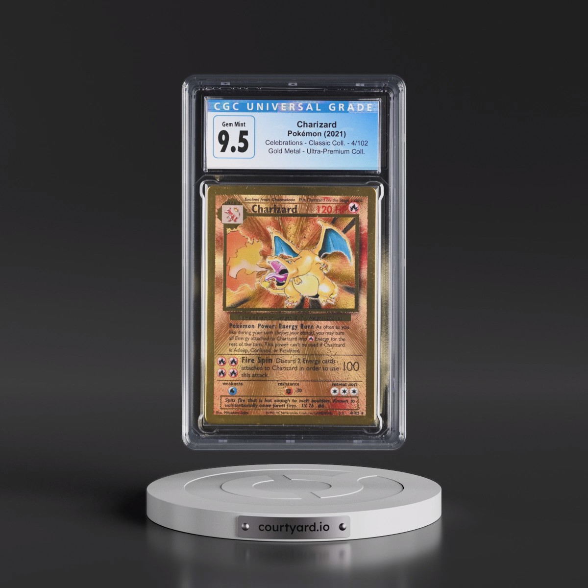 2021 Celebrations - Classic Collection #4/102 Charizard - Gold Metal - Celebrations Ultra-Premium Collection (CGC 10 GEM MINT)