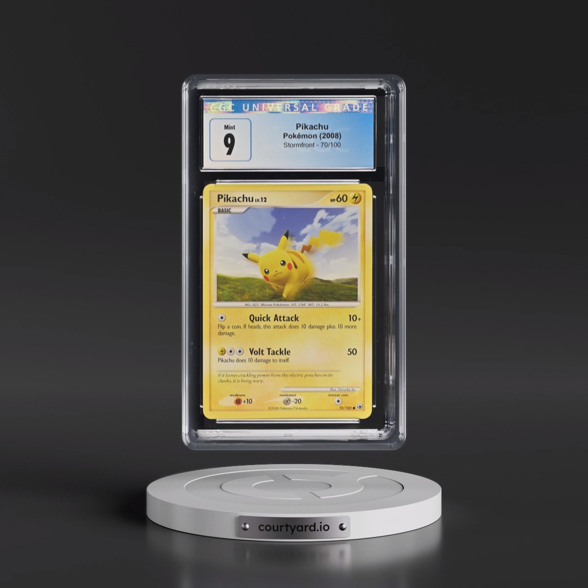 2008 Stormfront #70/100 Pikachu - Kusajima Art (CGC 9 MINT)