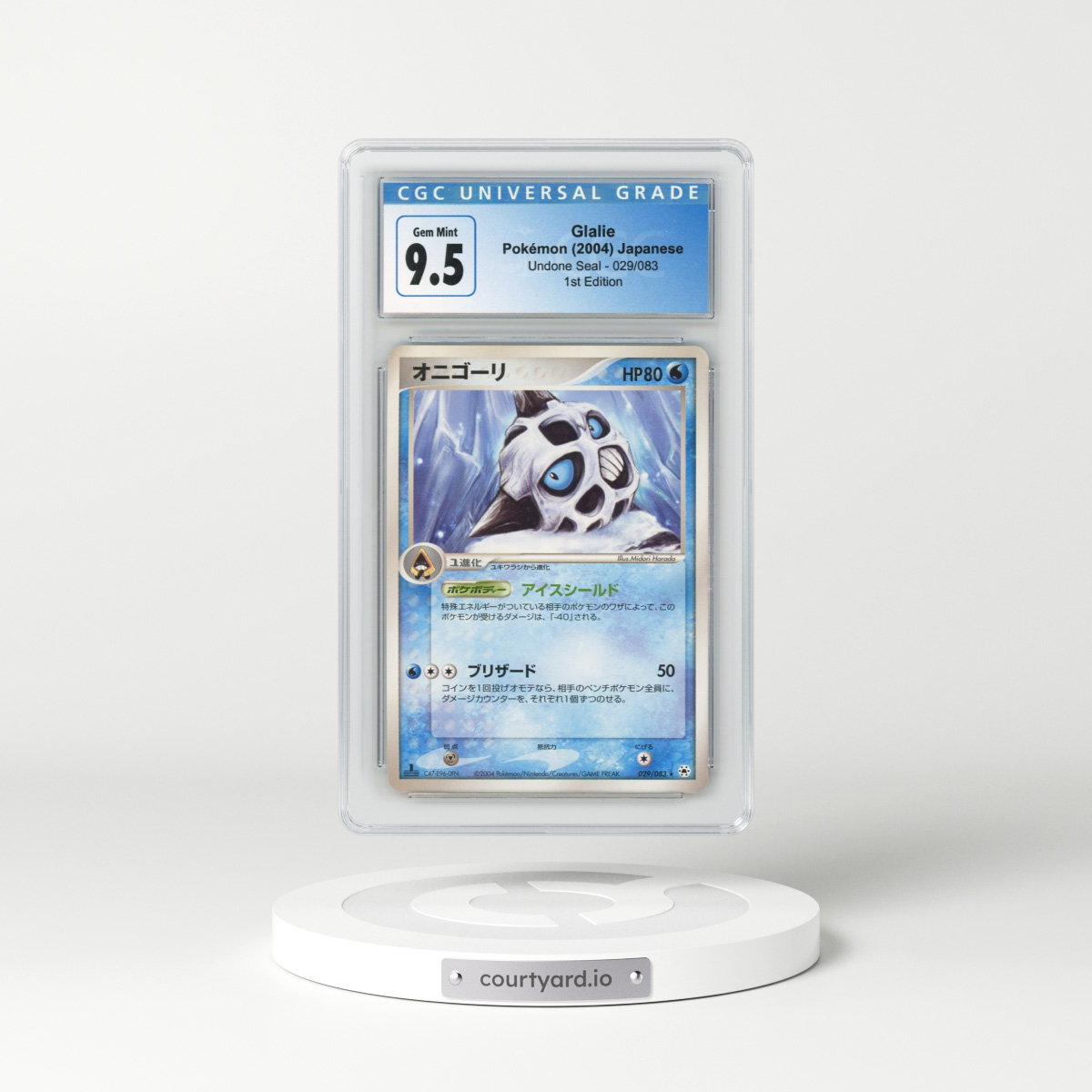 2004 Undone Seal #029/083 Glalie - 1st Edition (CGC 10 GEM MINT)