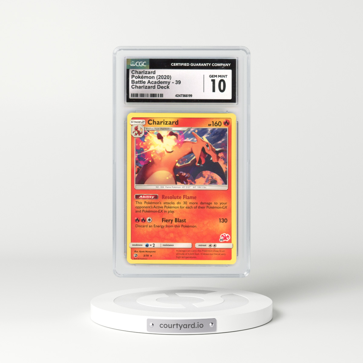 2020 Battle Academy #39 Charizard - Charizard Deck (CGC 10 GEM MINT)