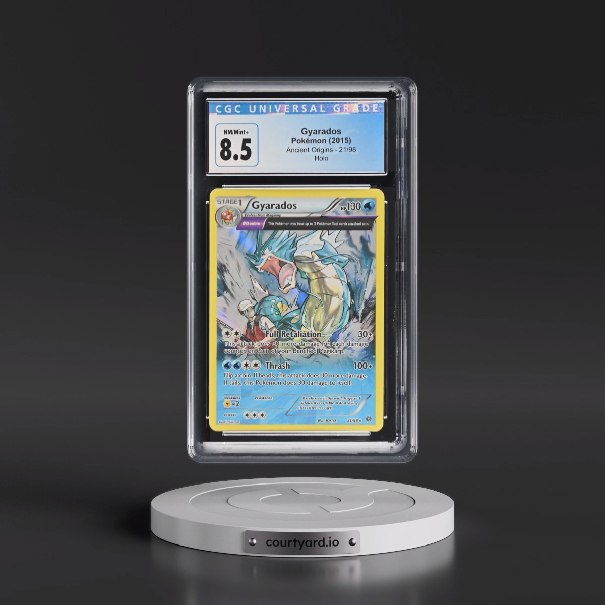 2015 Ancient Origins #21/98 Gyarados - Holo (CGC 8.5 NM-MT+)
