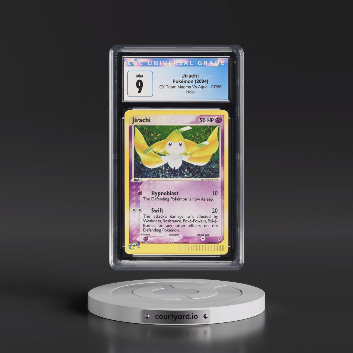 2004 Pokémon EX Team Magma VS Team Aqua #97 Jirachi - Holo (CGC 9 MINT)