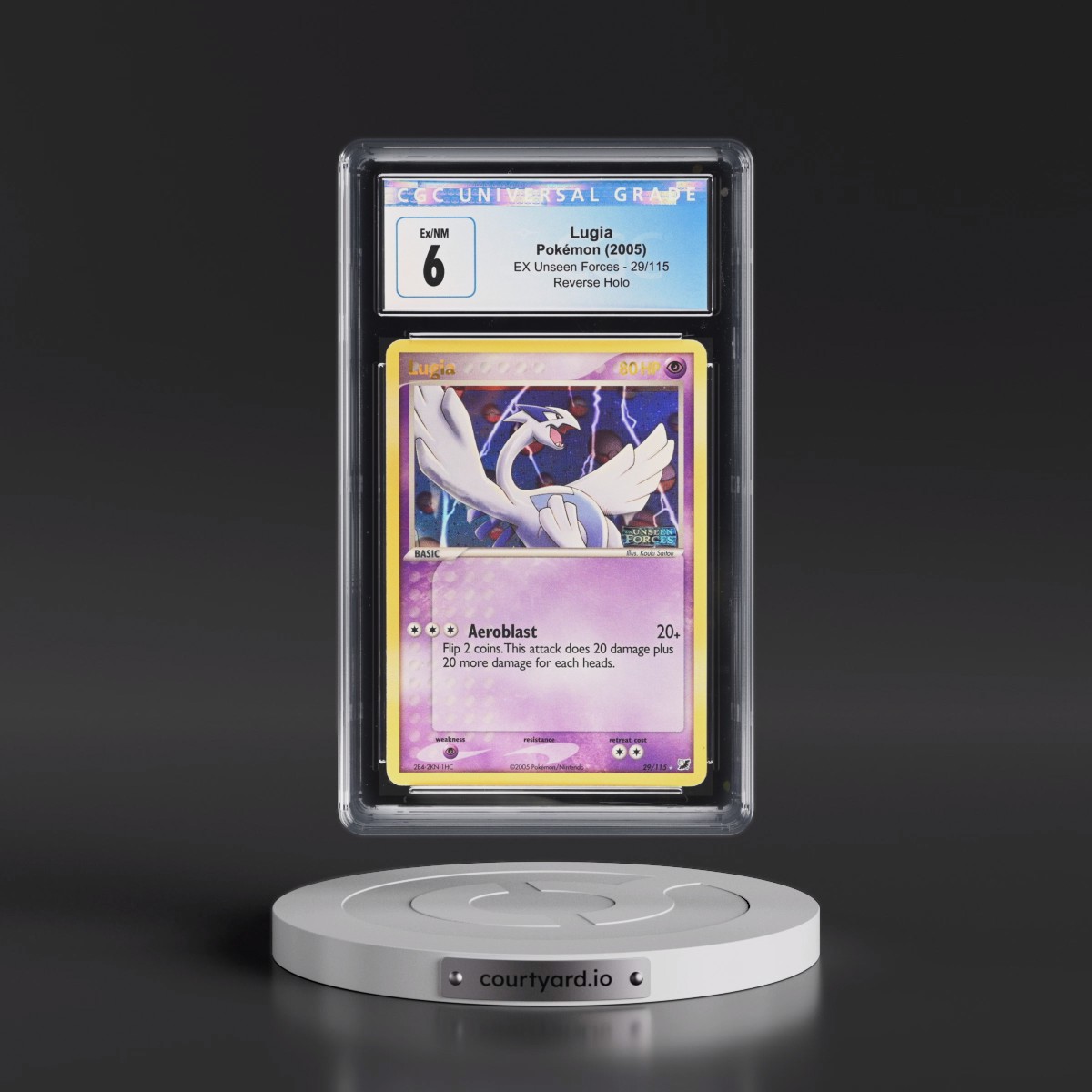 2005 EX Unseen Forces #29/115 Lugia - Reverse Holo (CGC 6 EX-NM)