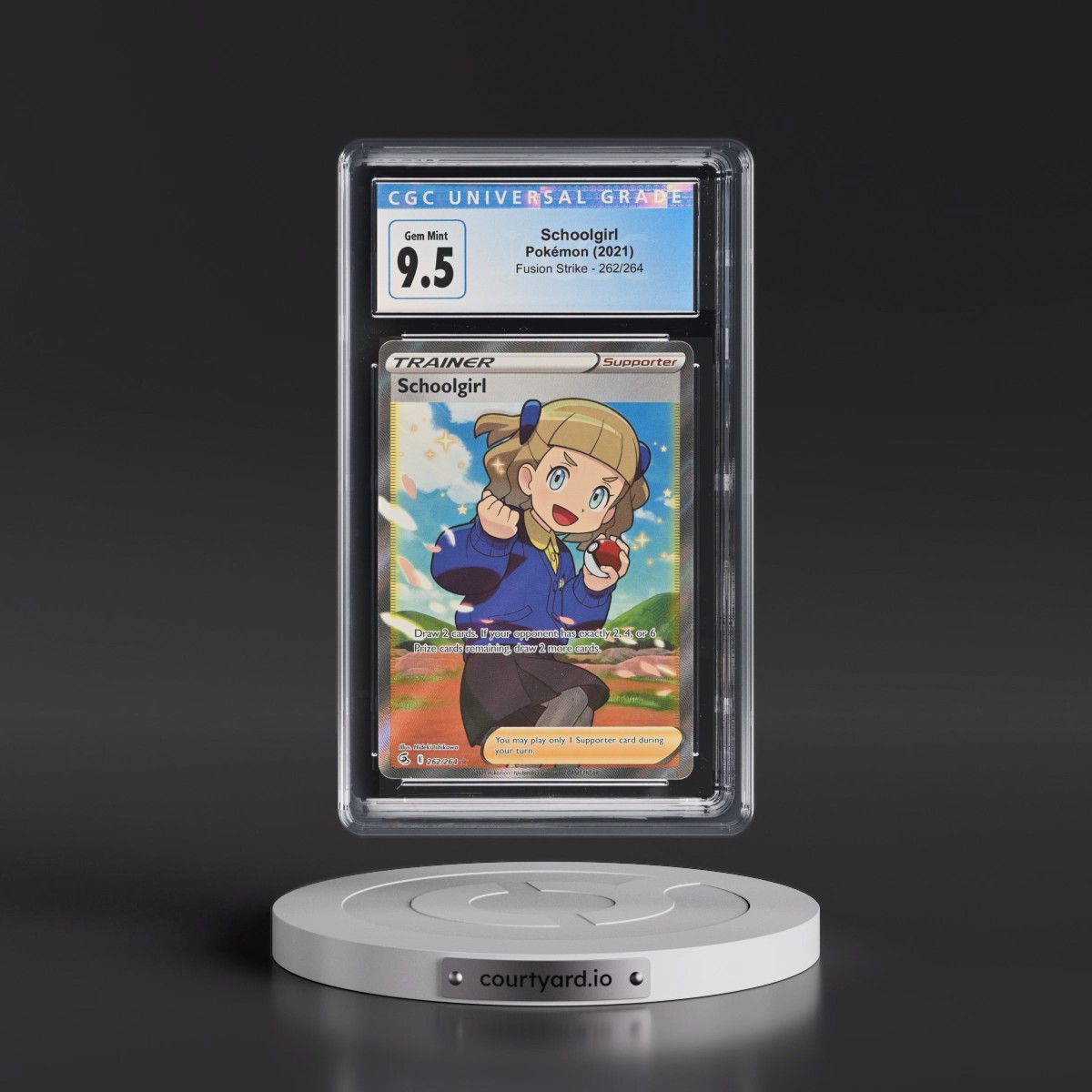2019 Fusion Strike Schoolgirl - Ultra Rare Holo #262/264 CGC 10