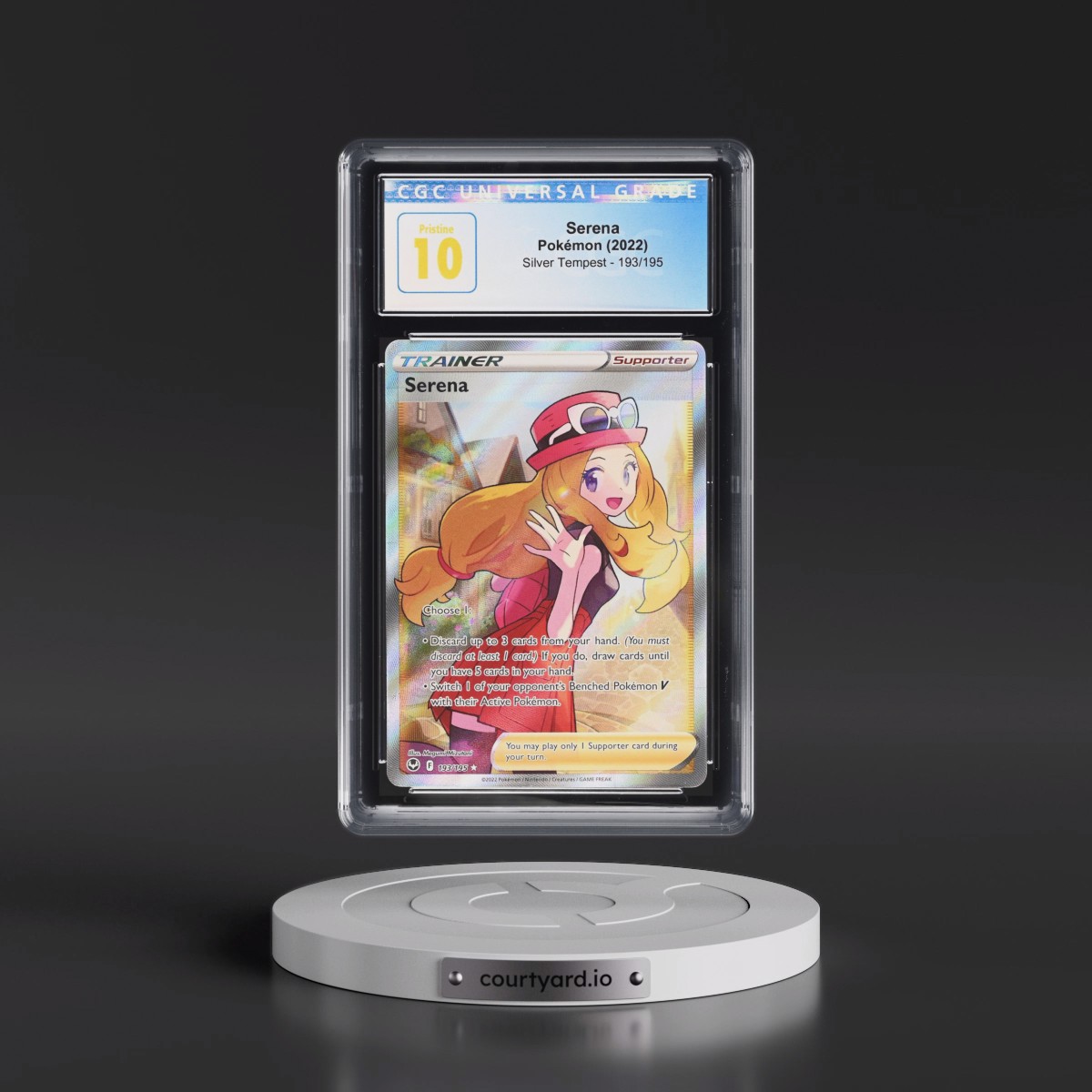 2022 Silver Tempest #193/195 Serena - Ultra Rare Holo (CGC 10 PRISTINE)