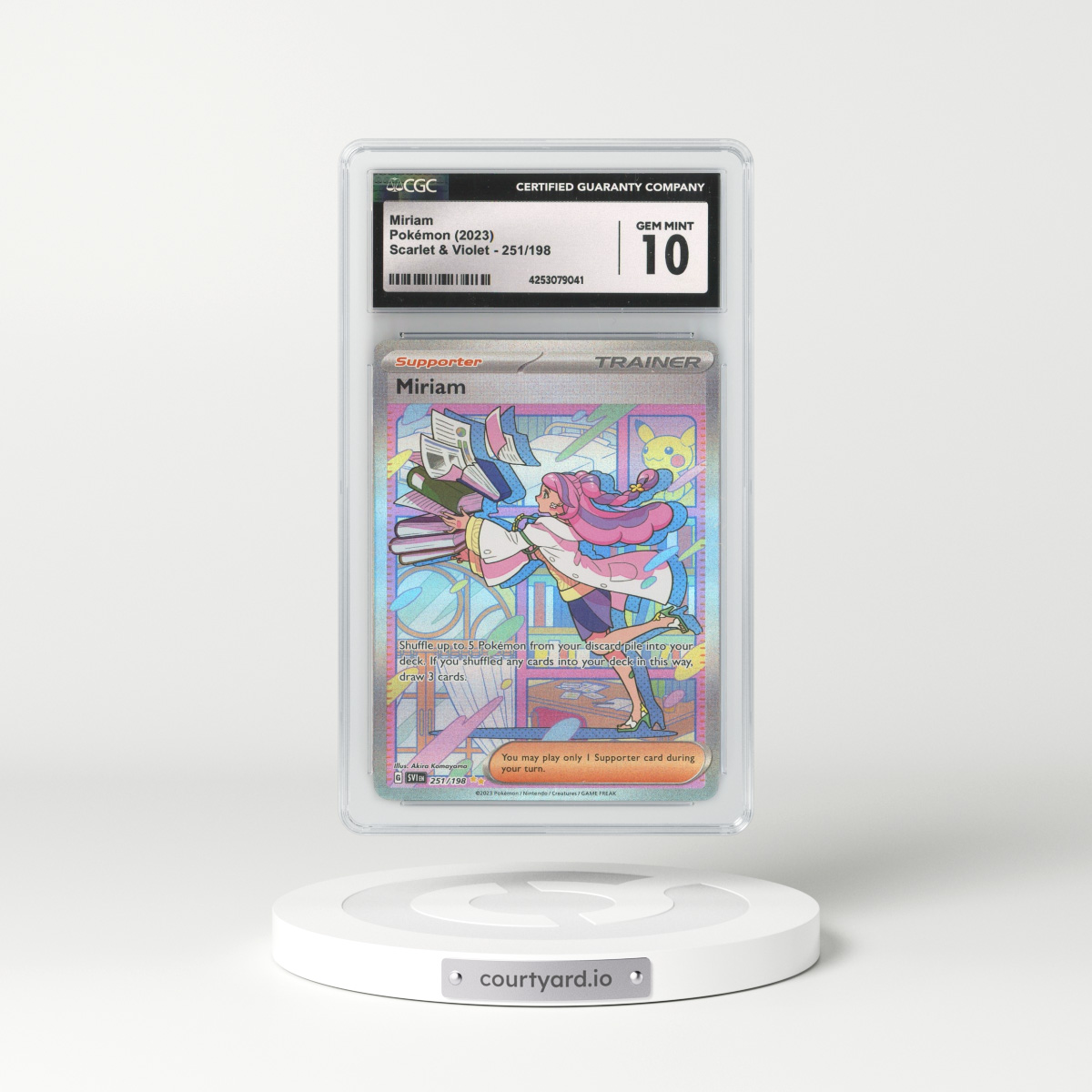 2023 Scarlet & Violet #251 Miriam  - Full Art (CGC 10 GEM MINT)