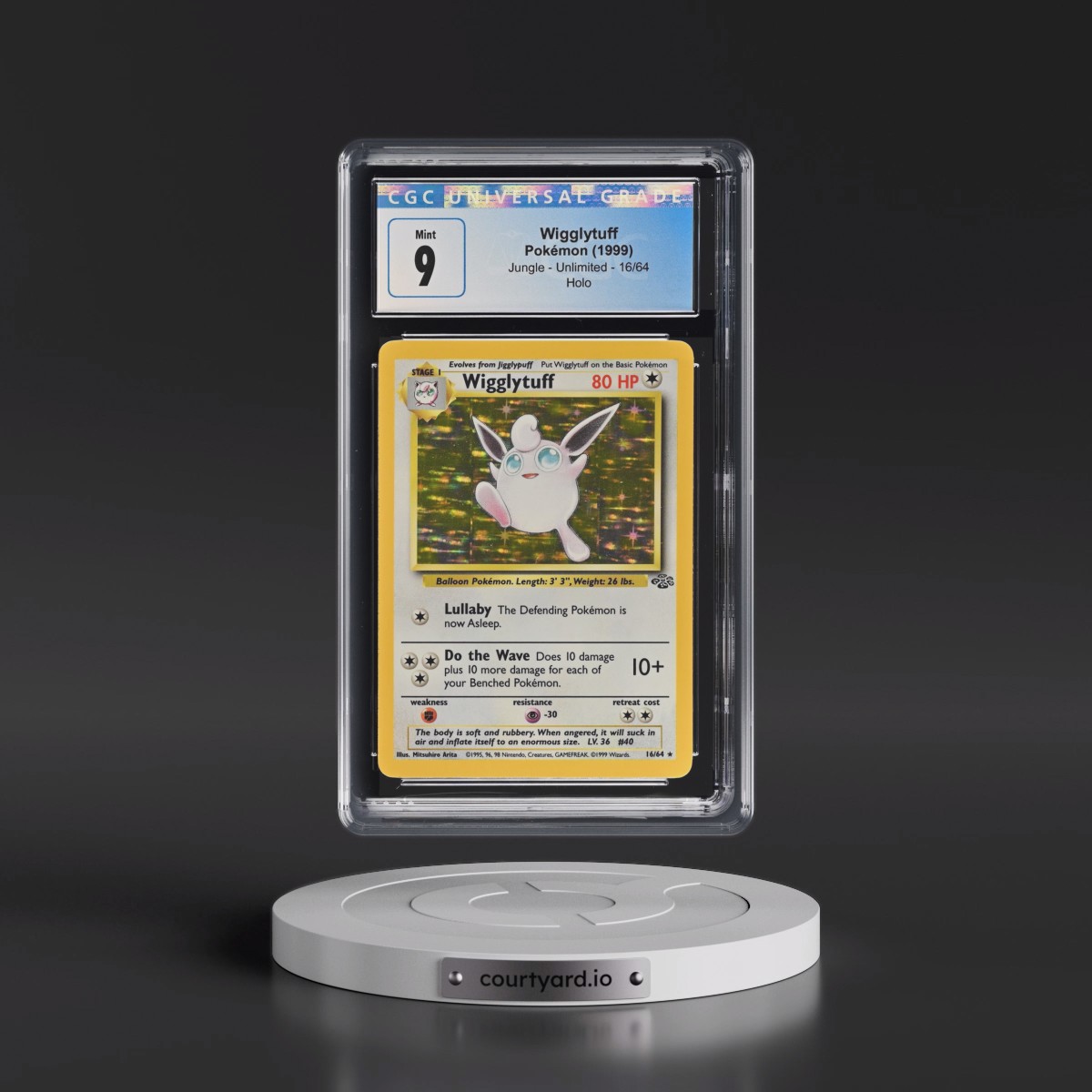 1999 Jungle #16/64 Wigglytuff - Holo (CGC 9 MINT)
