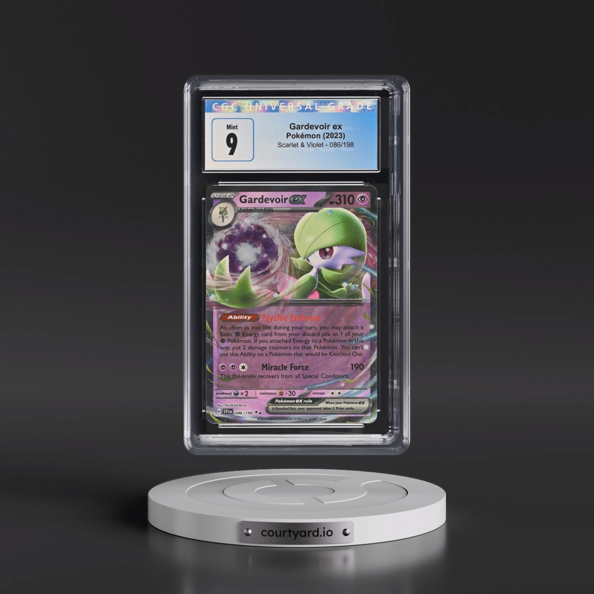 2023 Scarlet & Violet #086/198 Gardevoir ex - Holo (CGC 9 MINT)