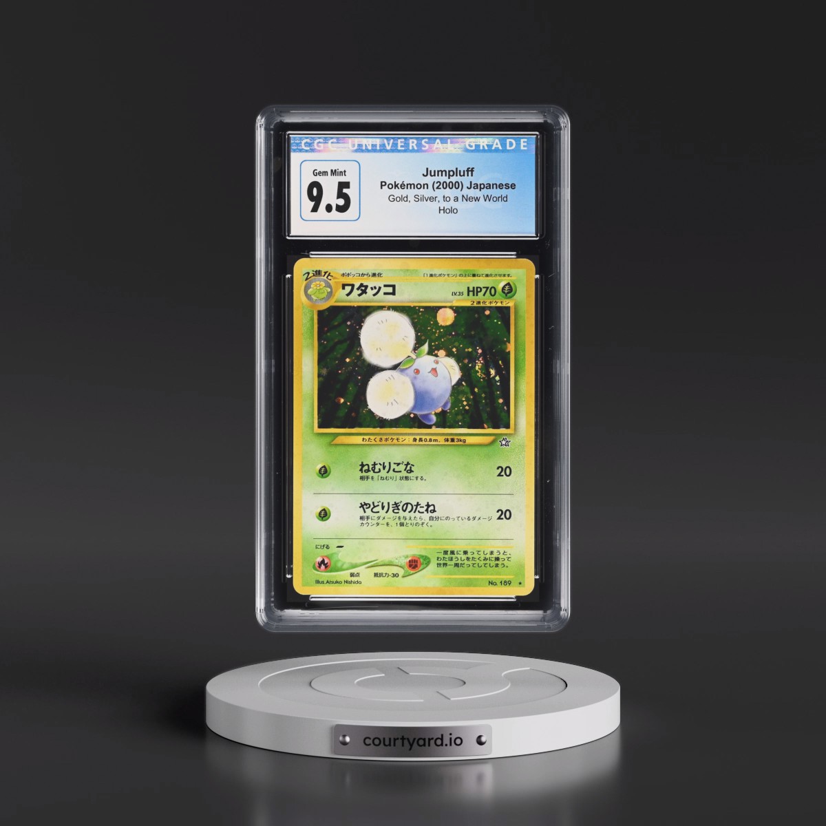 1999 Gold, Silver, to a New World Jumpluff - Holo (CGC 10 GEM MINT)