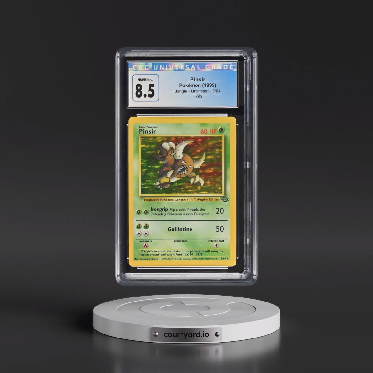 1999 Jungle #9/64 Pinsir - Holo (CGC 8.5 NM-MT+)