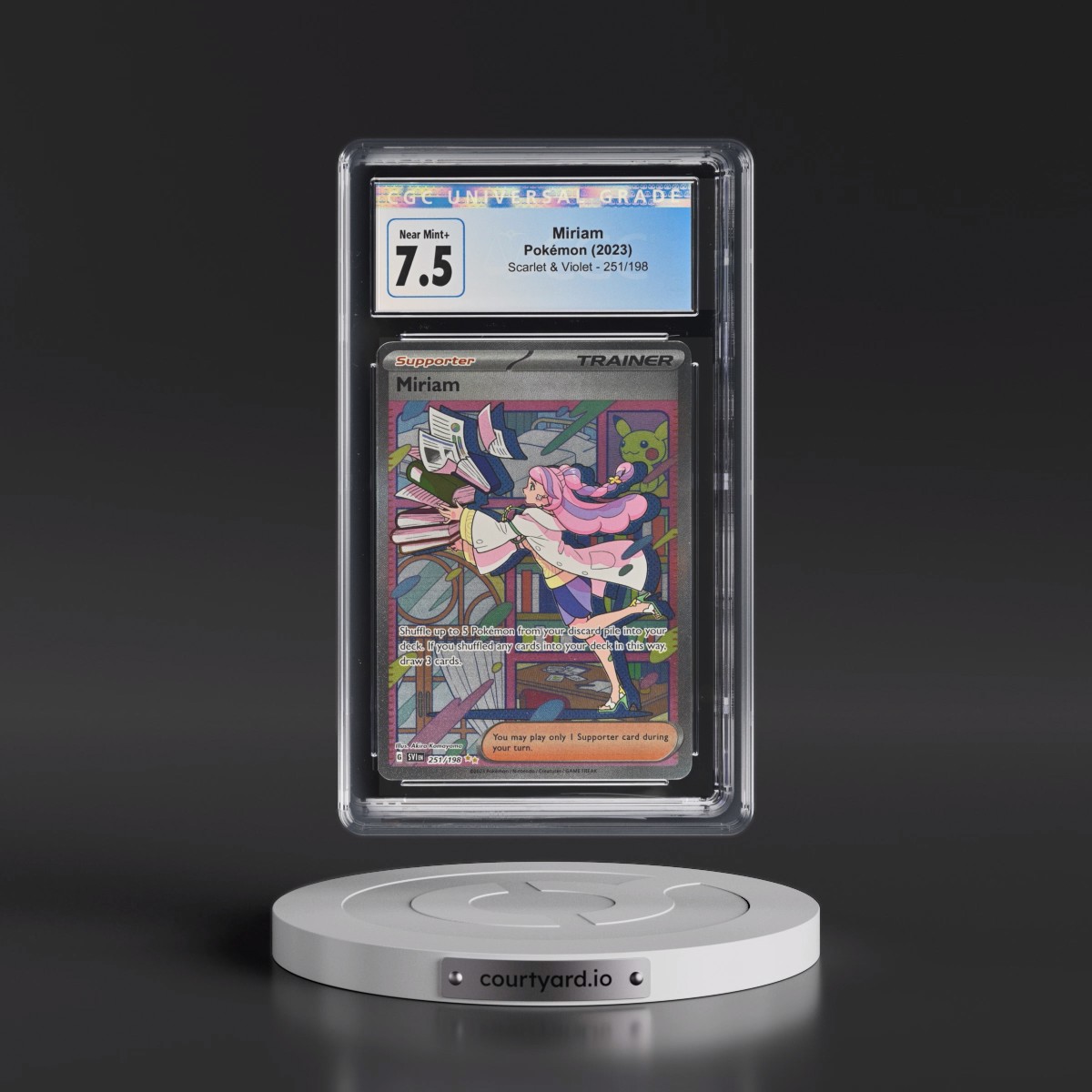 2023 Scarlet & Violet #251/198 Miriam - Special Illustration Rare (Holo) (CGC 7.5 NM+)