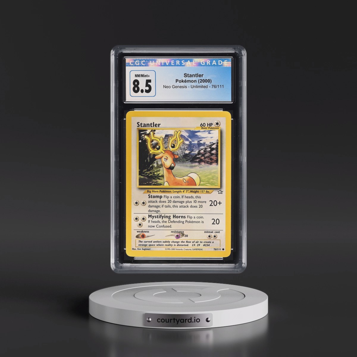 2000 Neo Genesis #76/111 Stantler (CGC 8.5 NM-MT+)