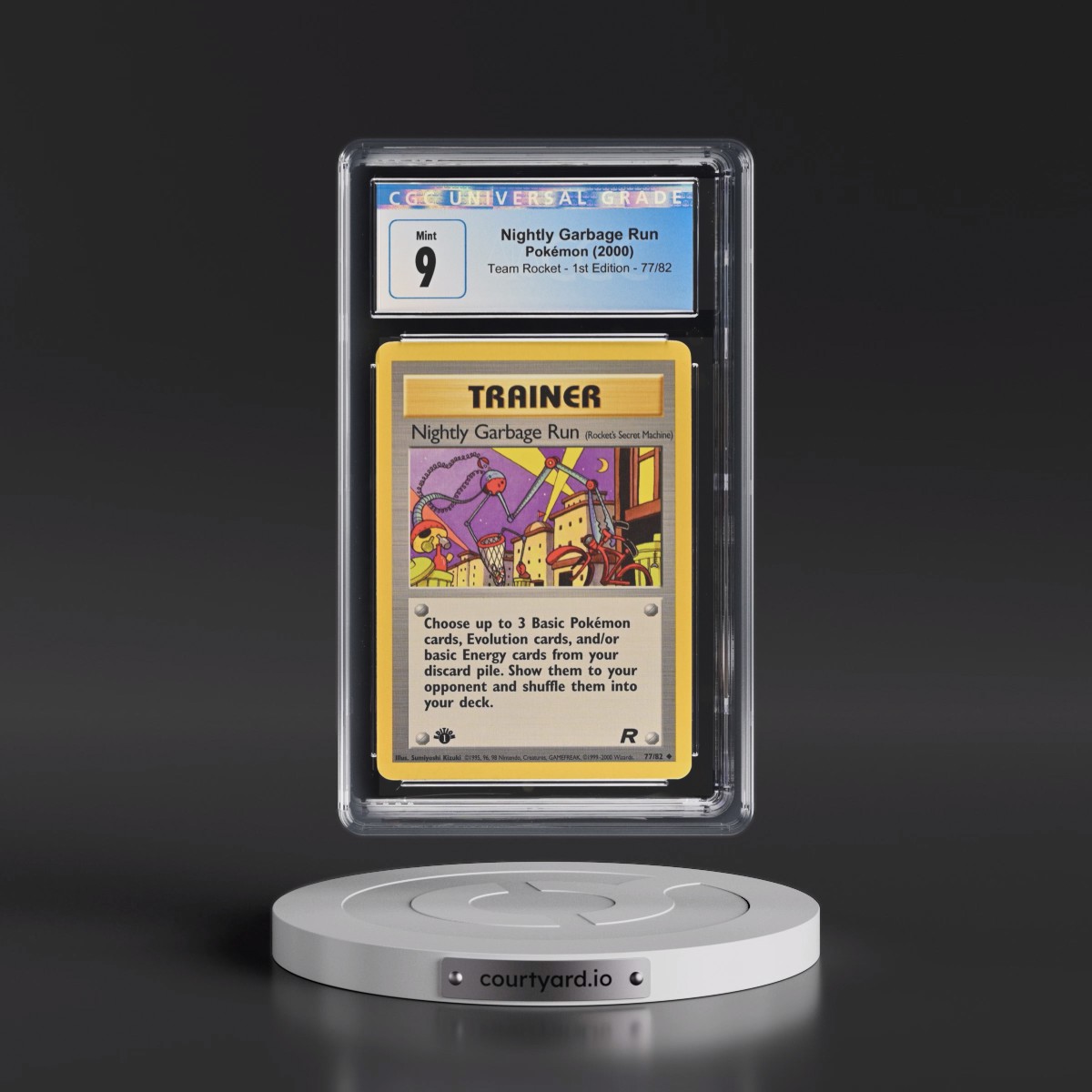 2000 Team Rocket #77/82 Nightly Garbage Run - 1st Edition 1st Edition (CGC 9 MINT)